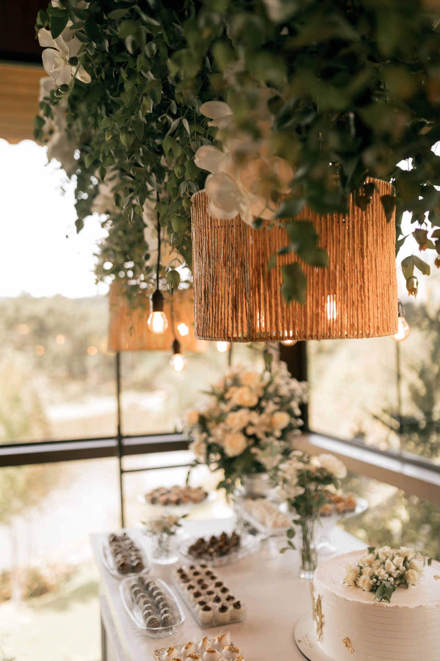 How to build a DIY donut wall for weddings — Guests enjoy selecting donuts from a rustic, homemade pegboard display at a reception.
