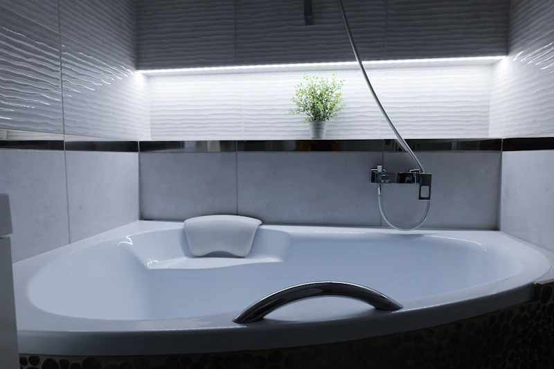 Baignoire d'angle