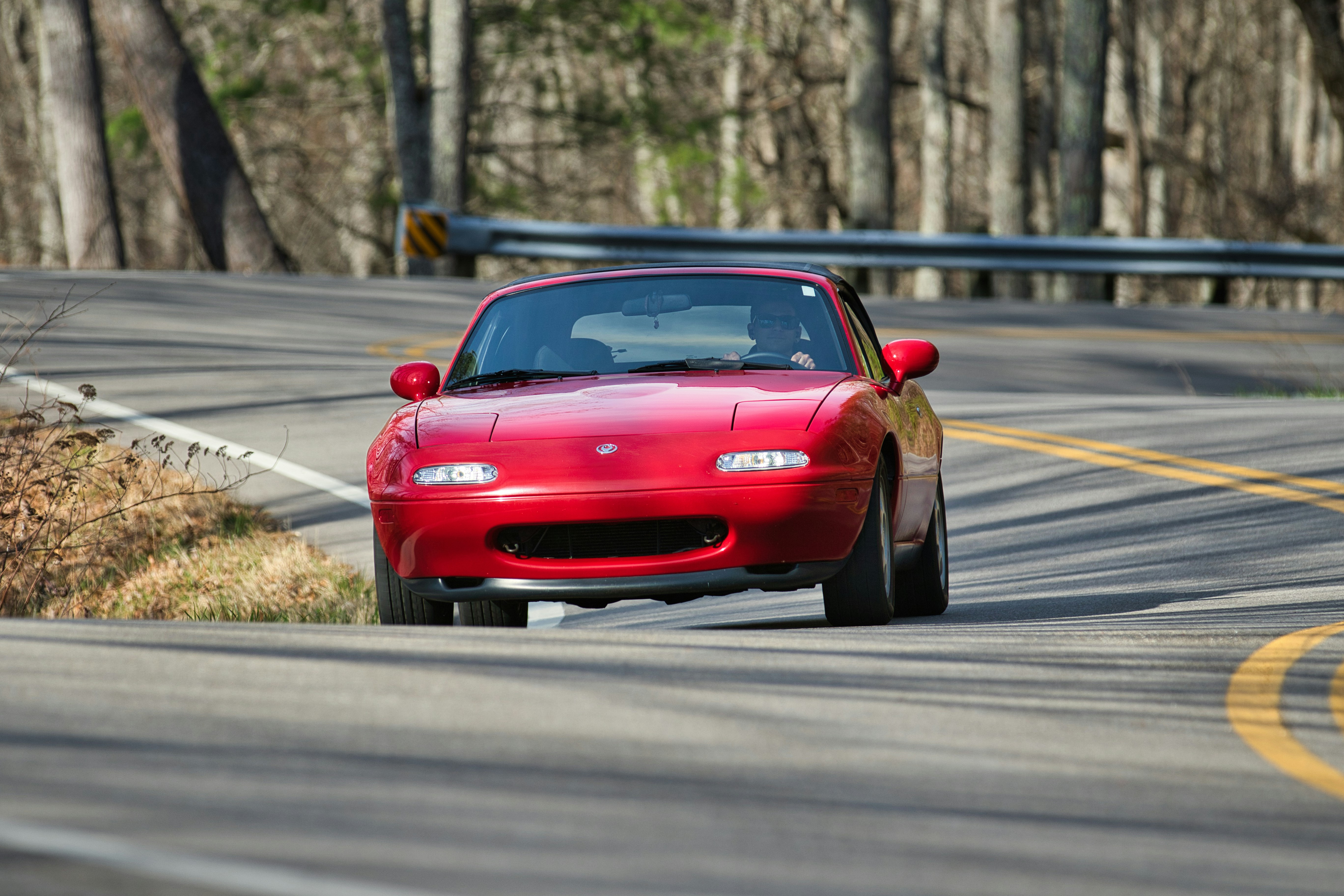 red supercar front