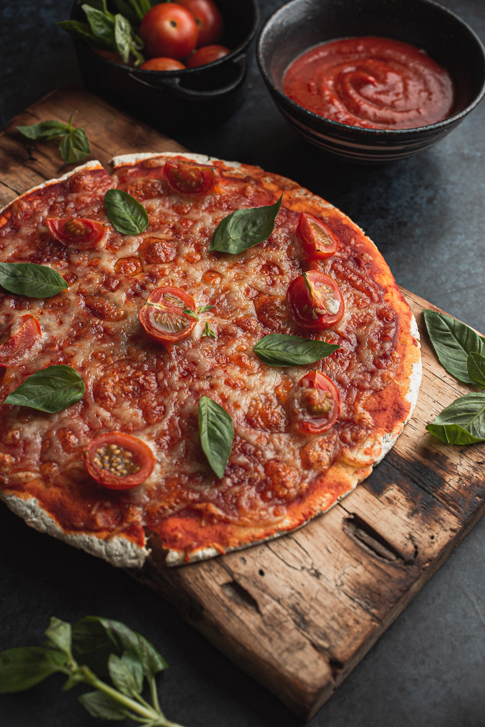 Italian Margherita pizza, one of the most famous foods in the world