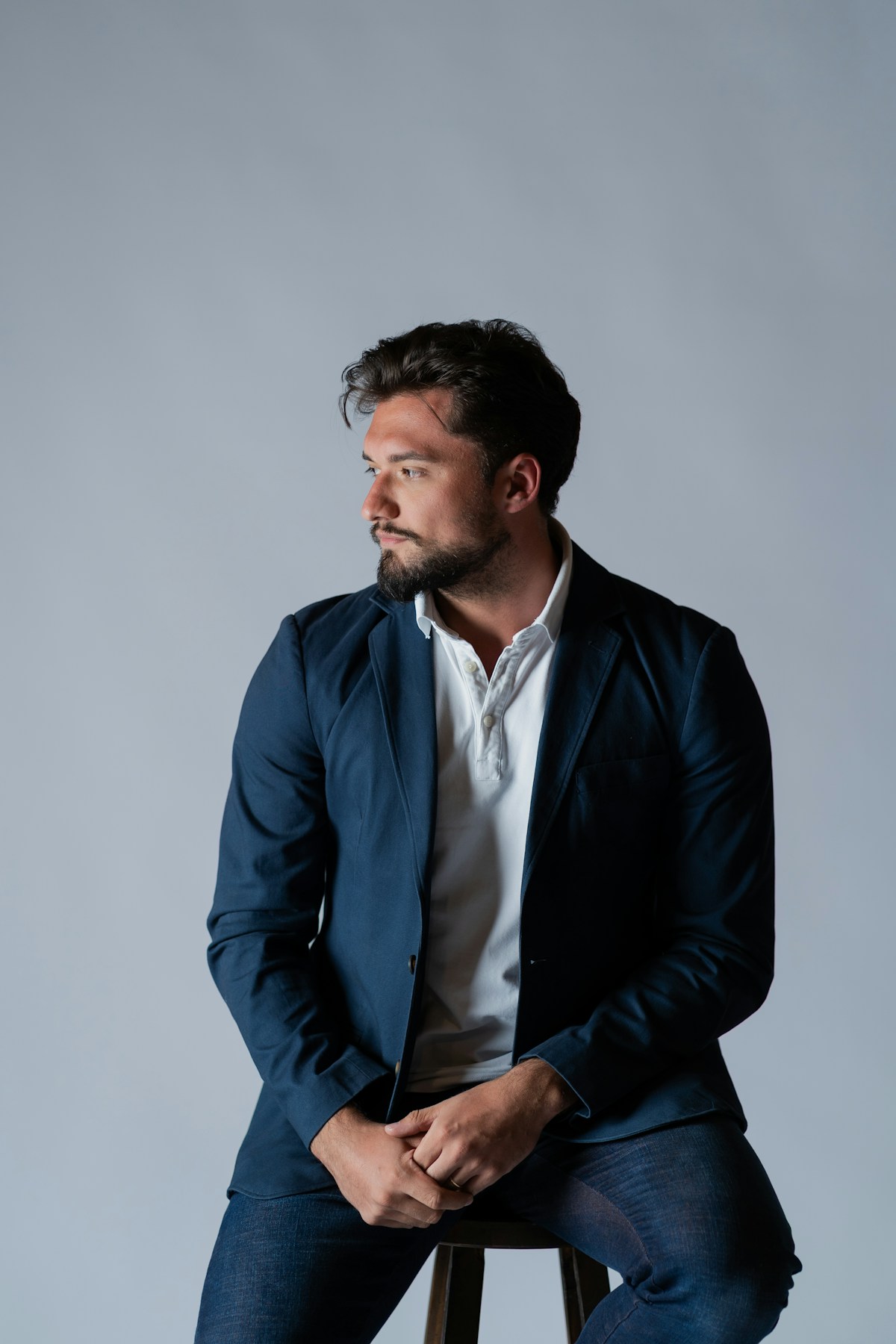 The Admiral Navy Double-Breasted Blazer