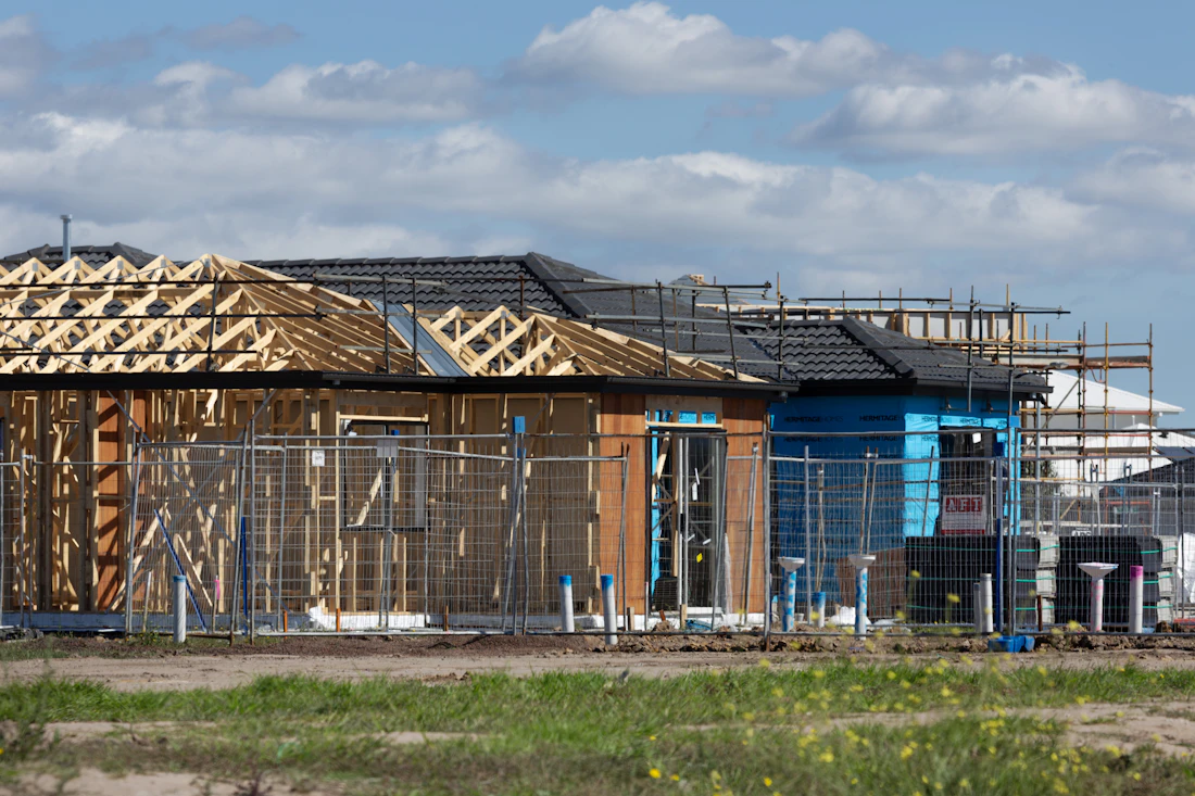 New framing going up on the west side