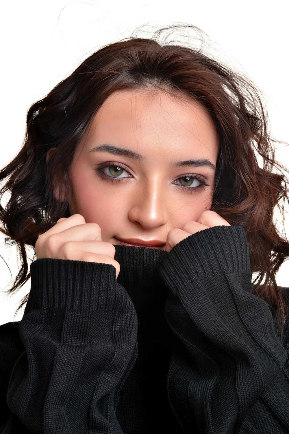 Black Turtleneck Top