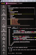 Computer screen showing code and terminal output
