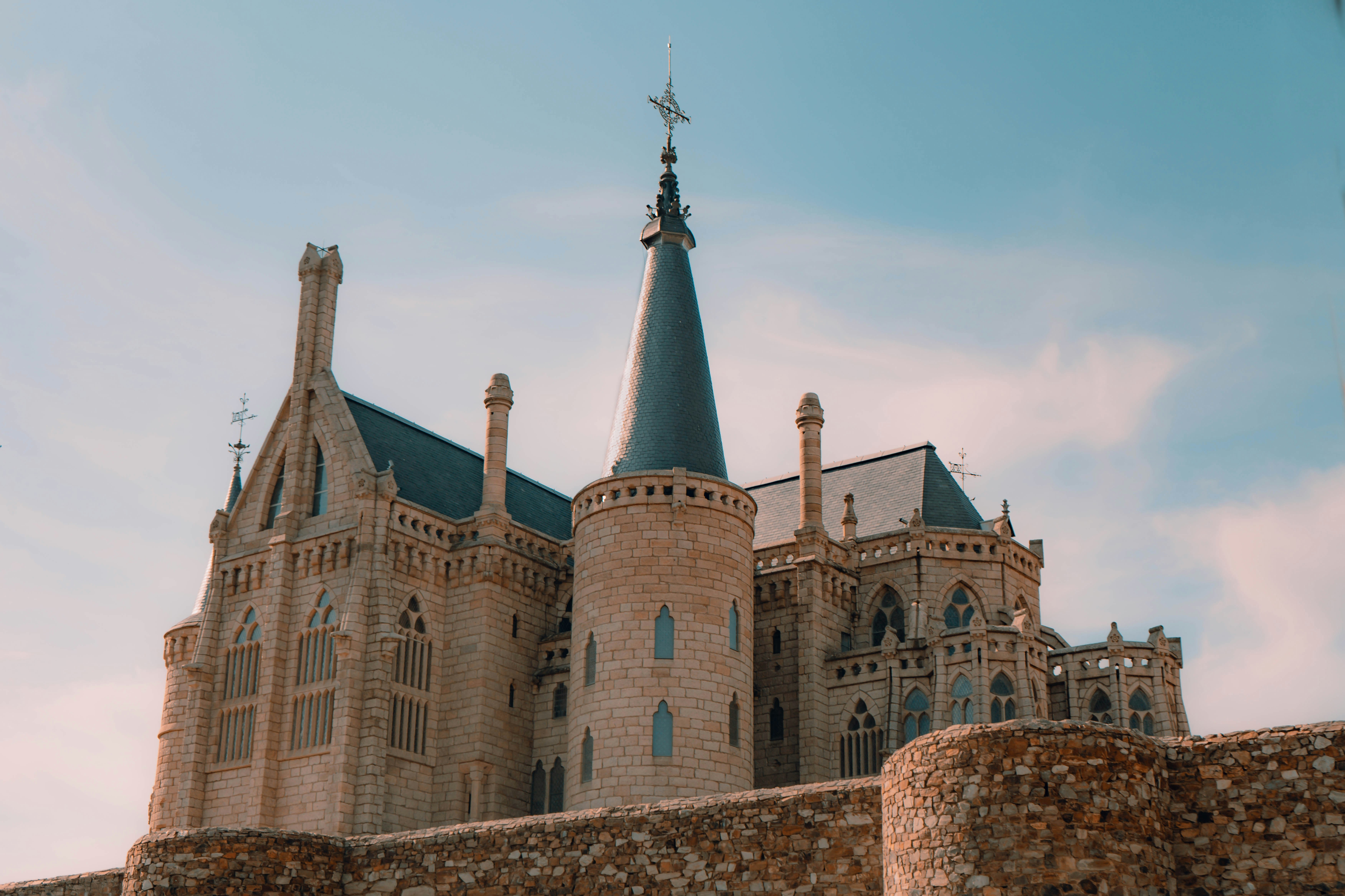 Gaudí’s Episcopal Palace, Astorga – A grand gothic castle with spires against the sky