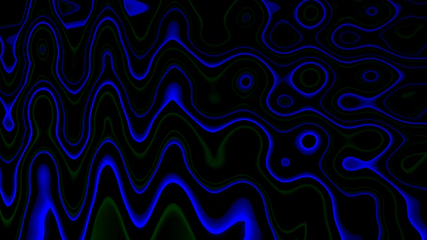 Abstract blue and black wavy pattern