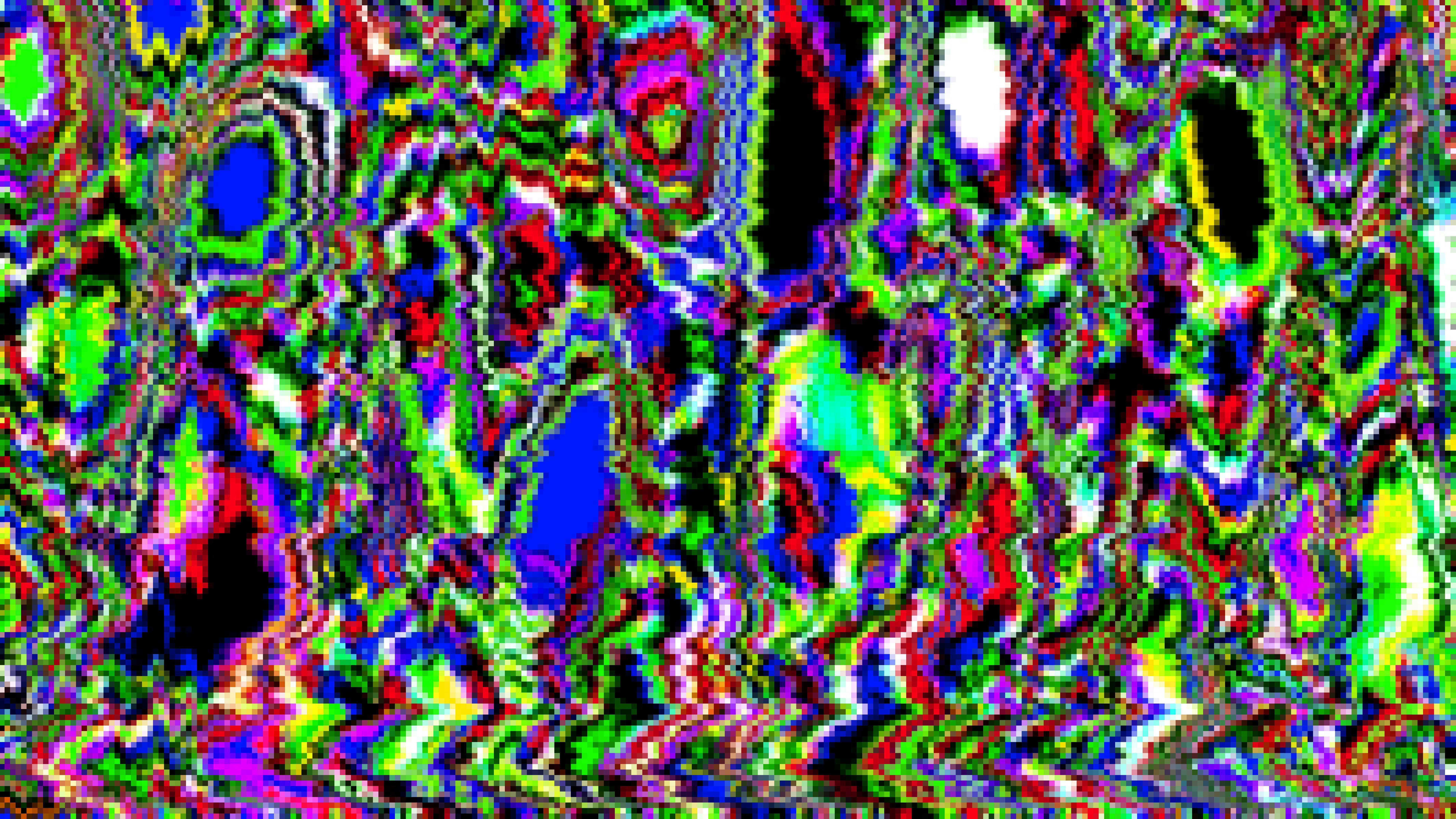 Padrão abstrato colorido e cheio de ruído digital com falhas