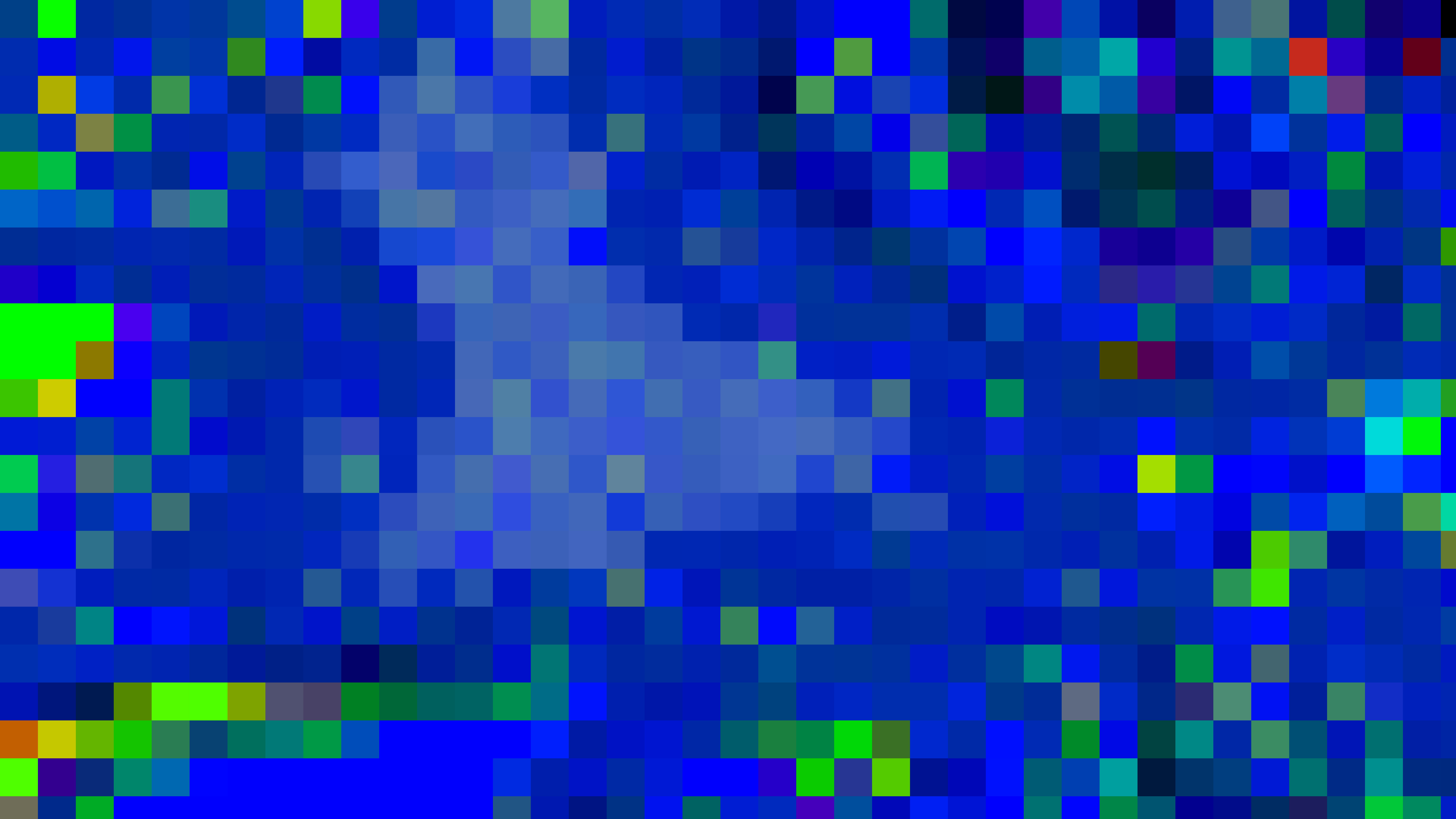 Mosaico abstrato de quadrados azuis e verdes