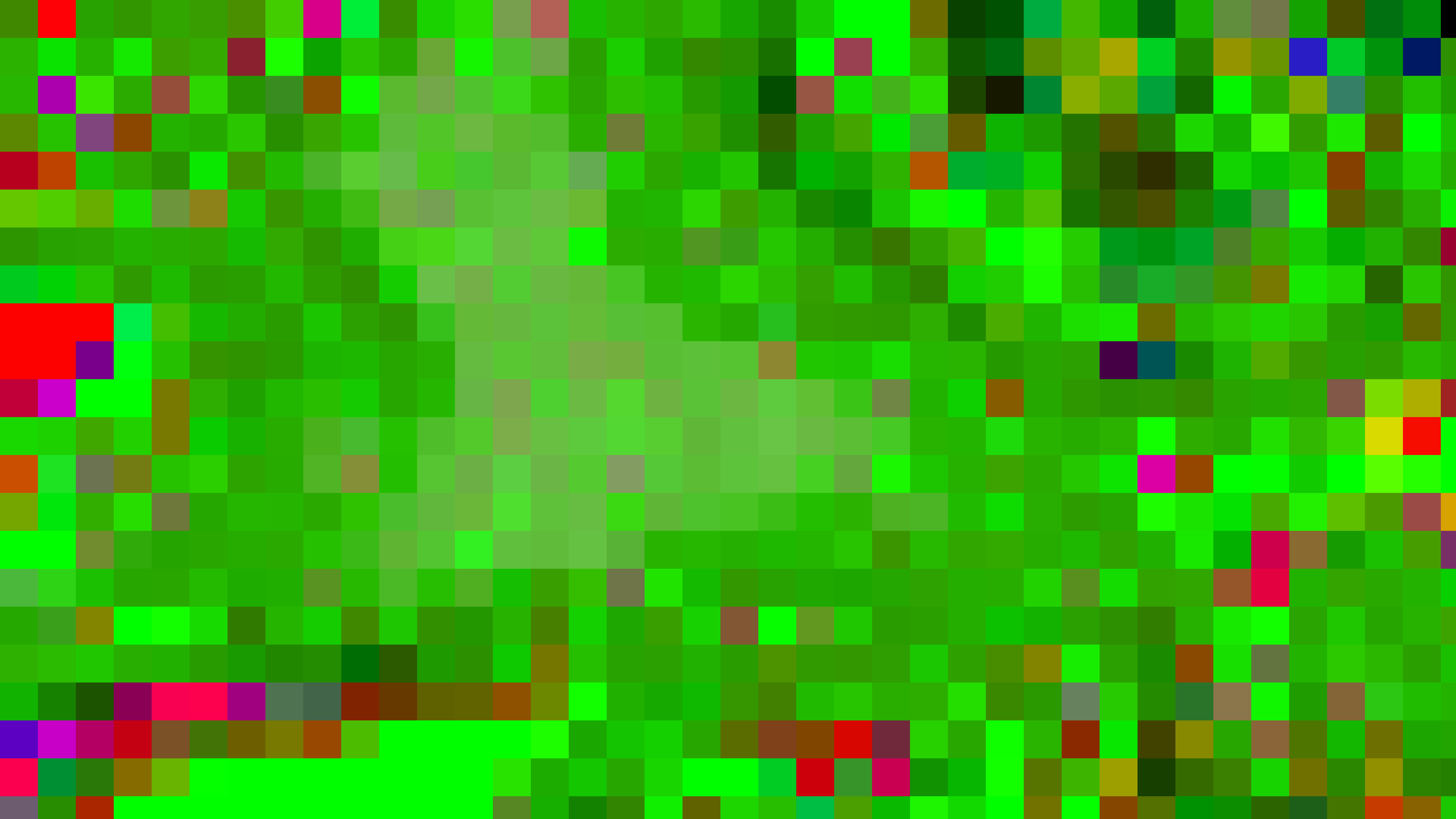 Mosaico abstrato de quadrados verdes e coloridos