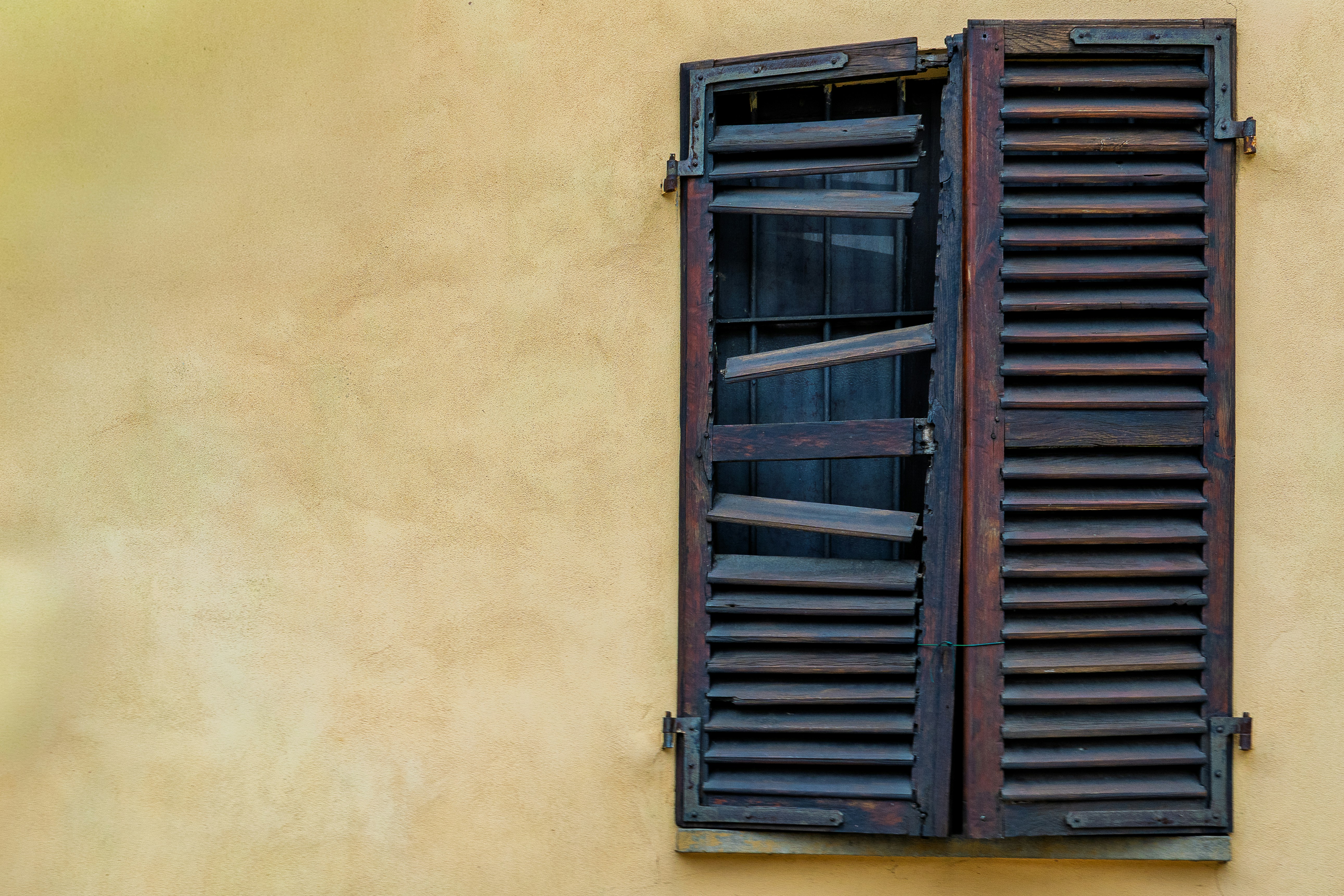 wooden shutters