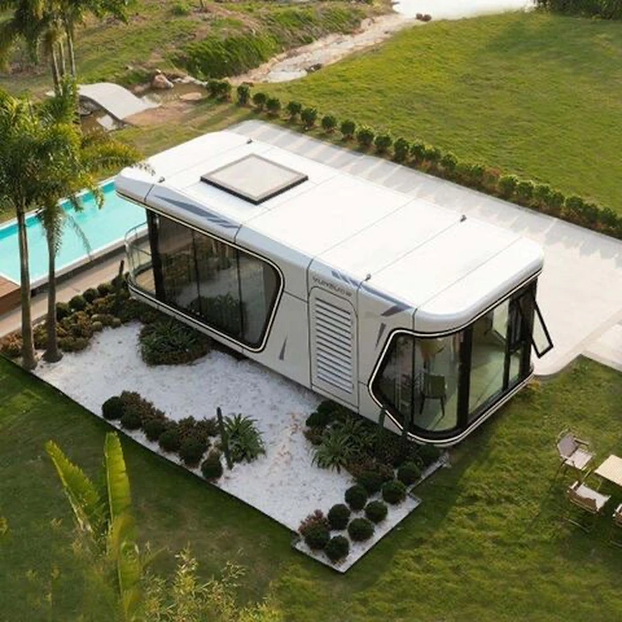 Photo illustrative de maison compacte, non un produit LUHOLIVING HOME