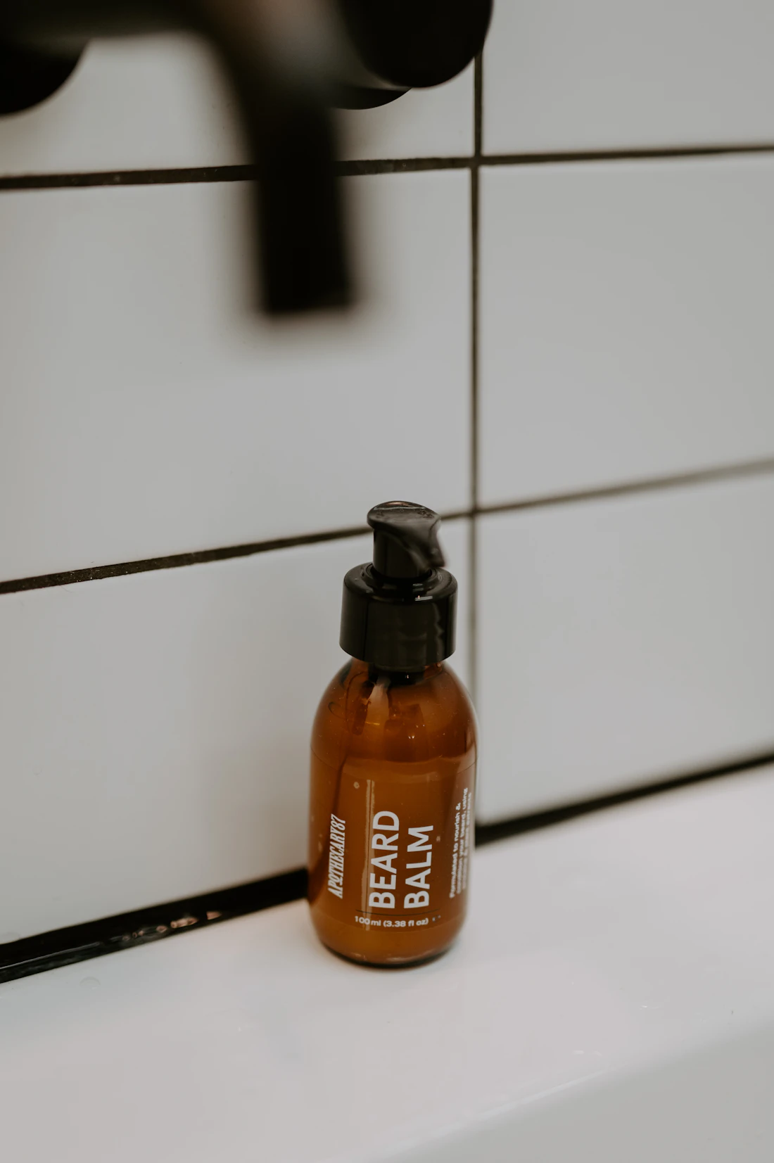 Premium beard balm sensory and styling experience