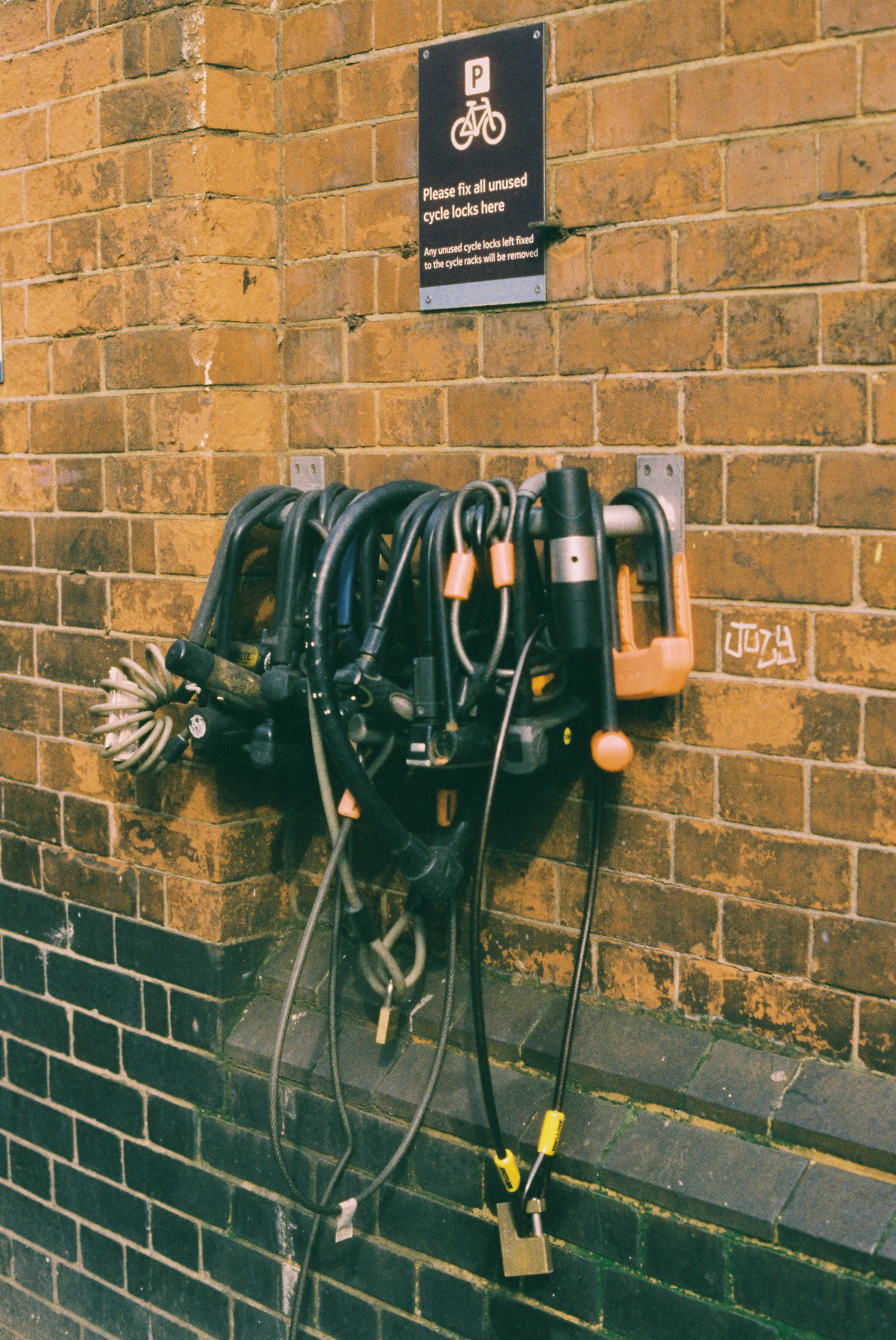 Different bicycle locks illustrating the importance of choosing a strong lock