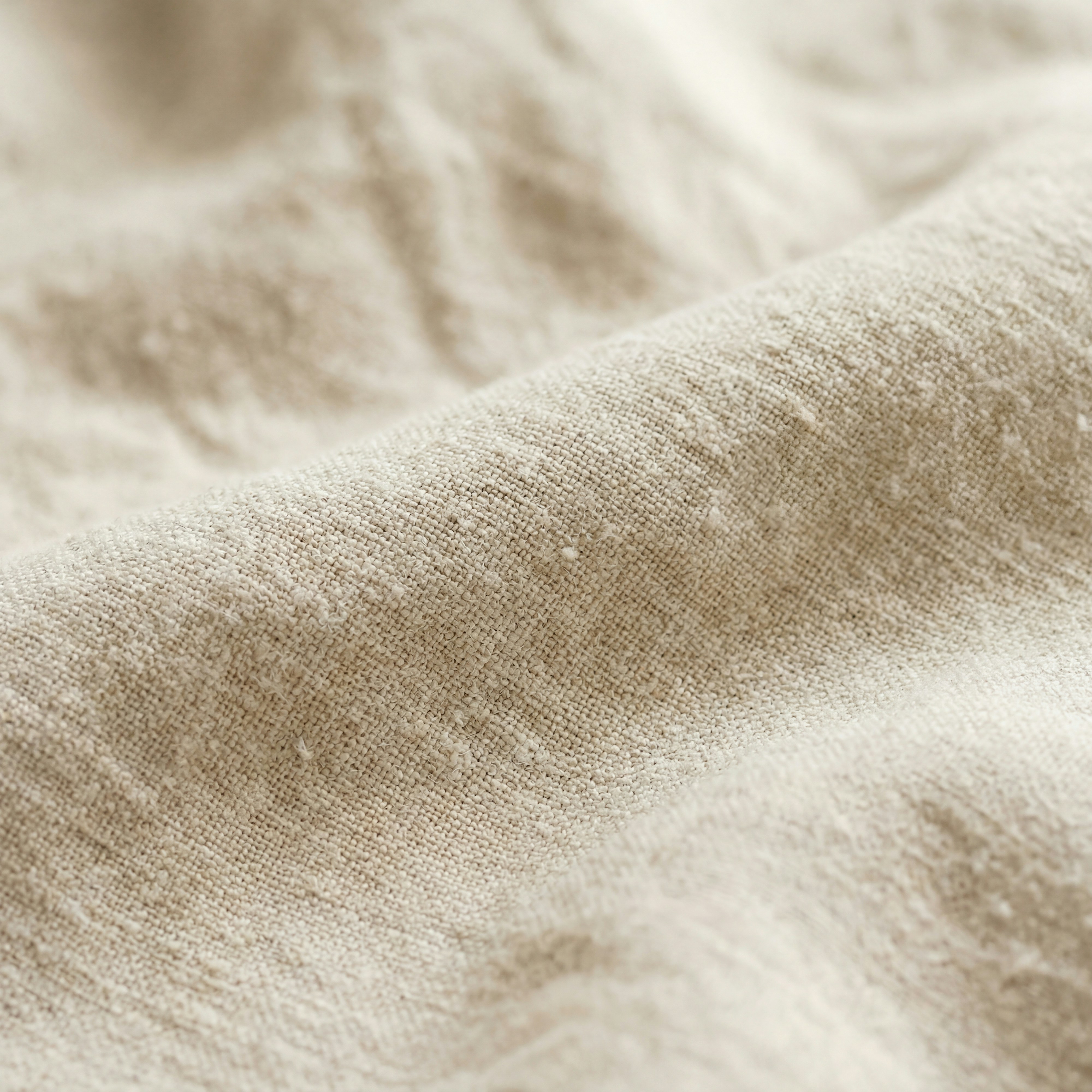 Image of hypoallergenic symbols and natural linen fibers