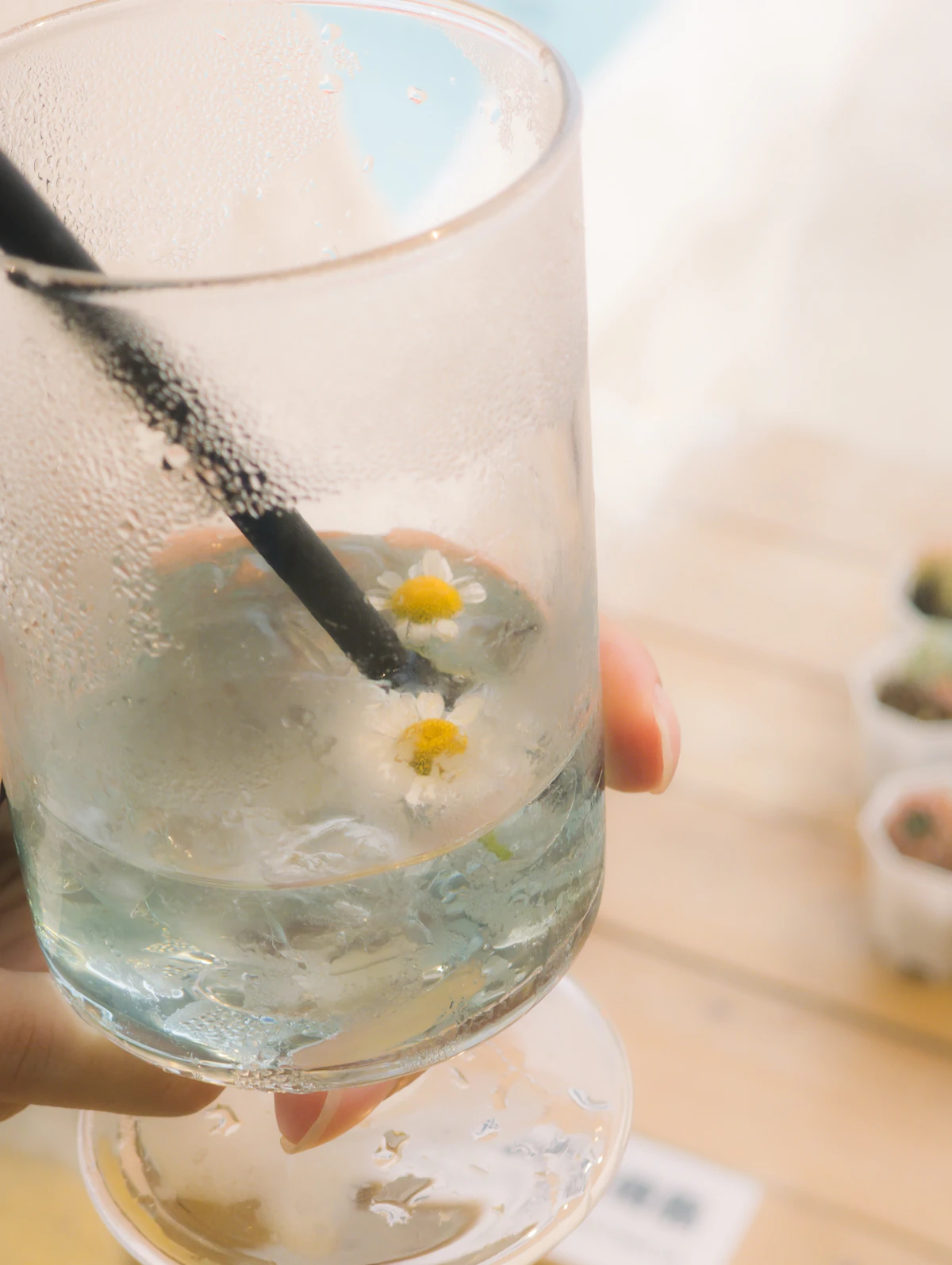 A chilled glass of water representing basic hydration during athlete recovery