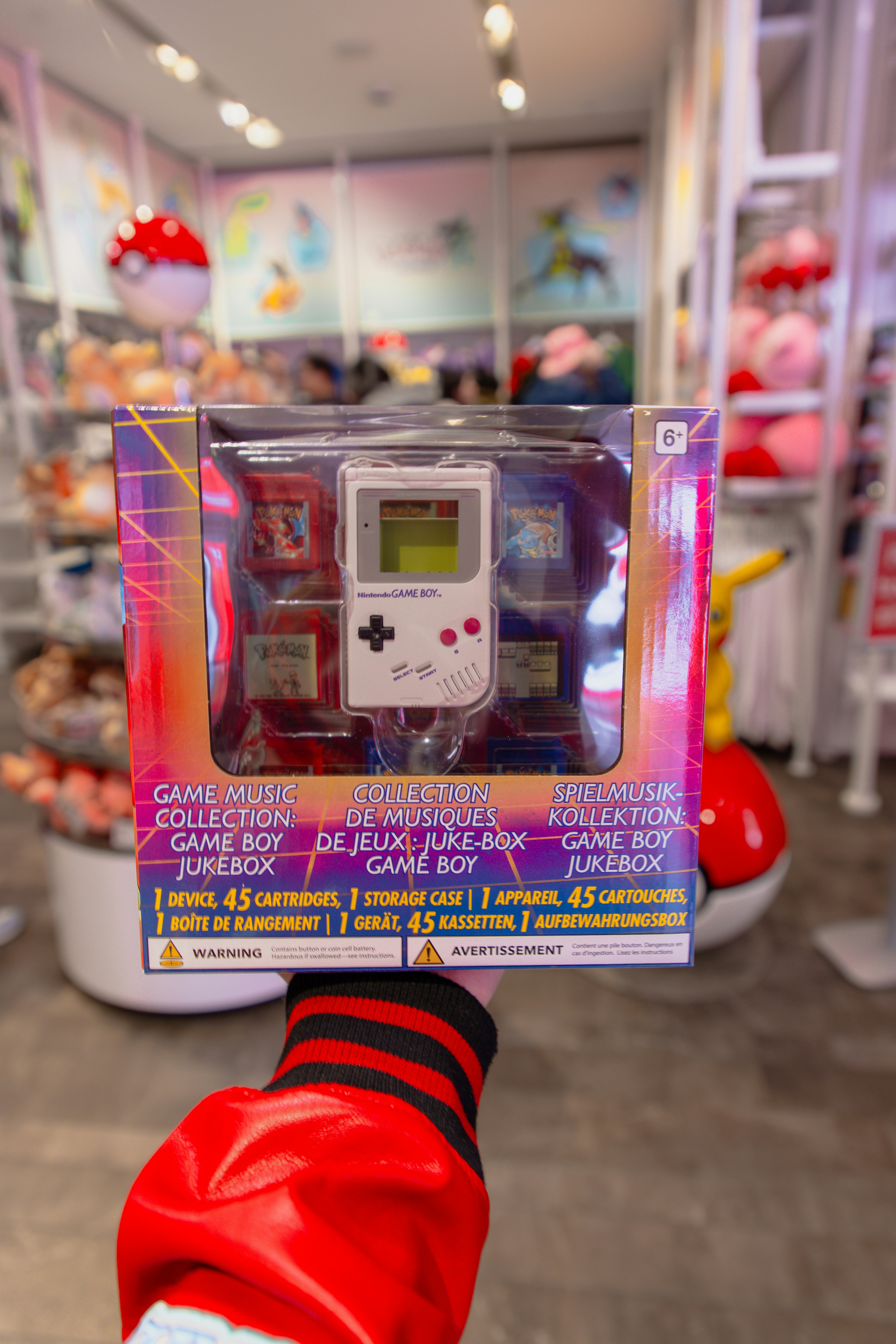 Jukebox de la colección de música de Game Boy con cartuchos
