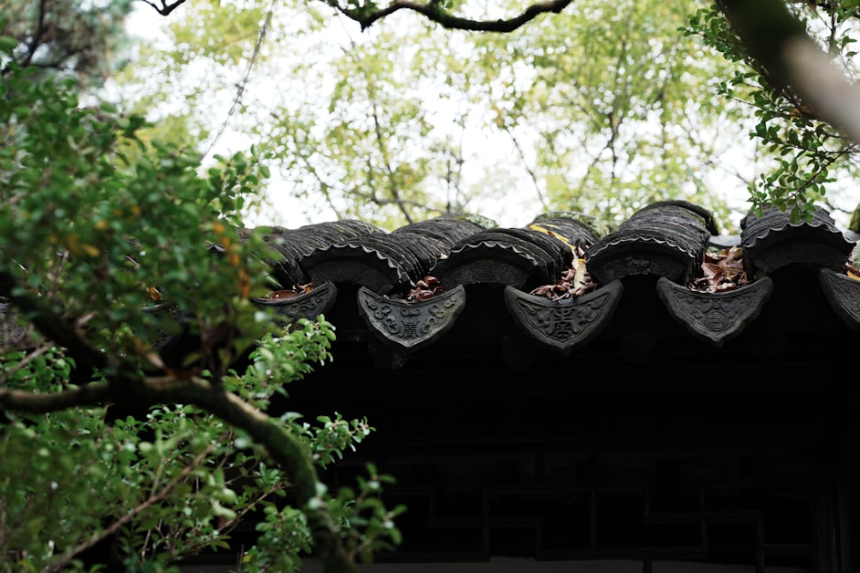 Suzhou classical garden roof - traditional architecture