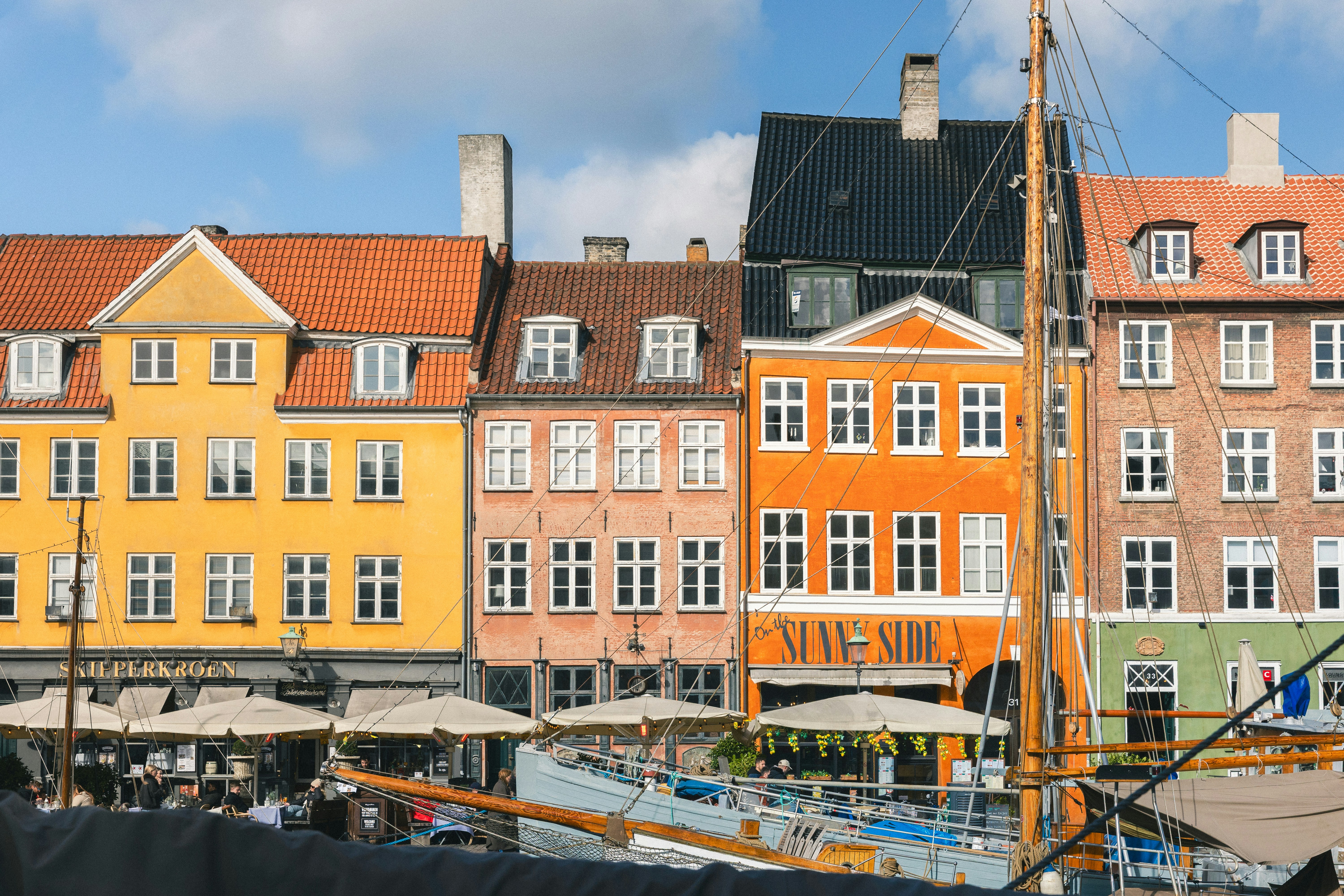 Copenhagen canal houses waterfront