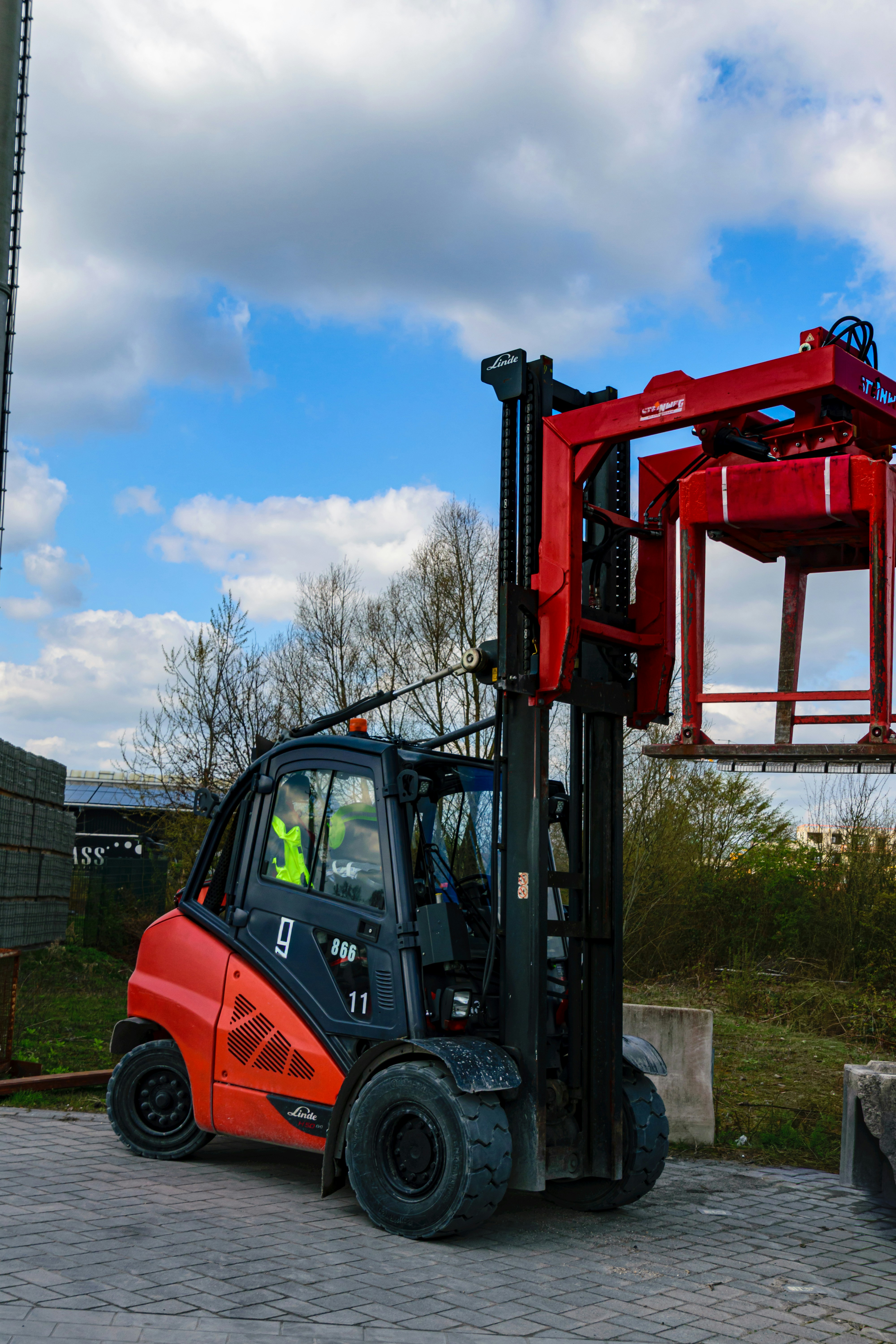 construction equipment storage