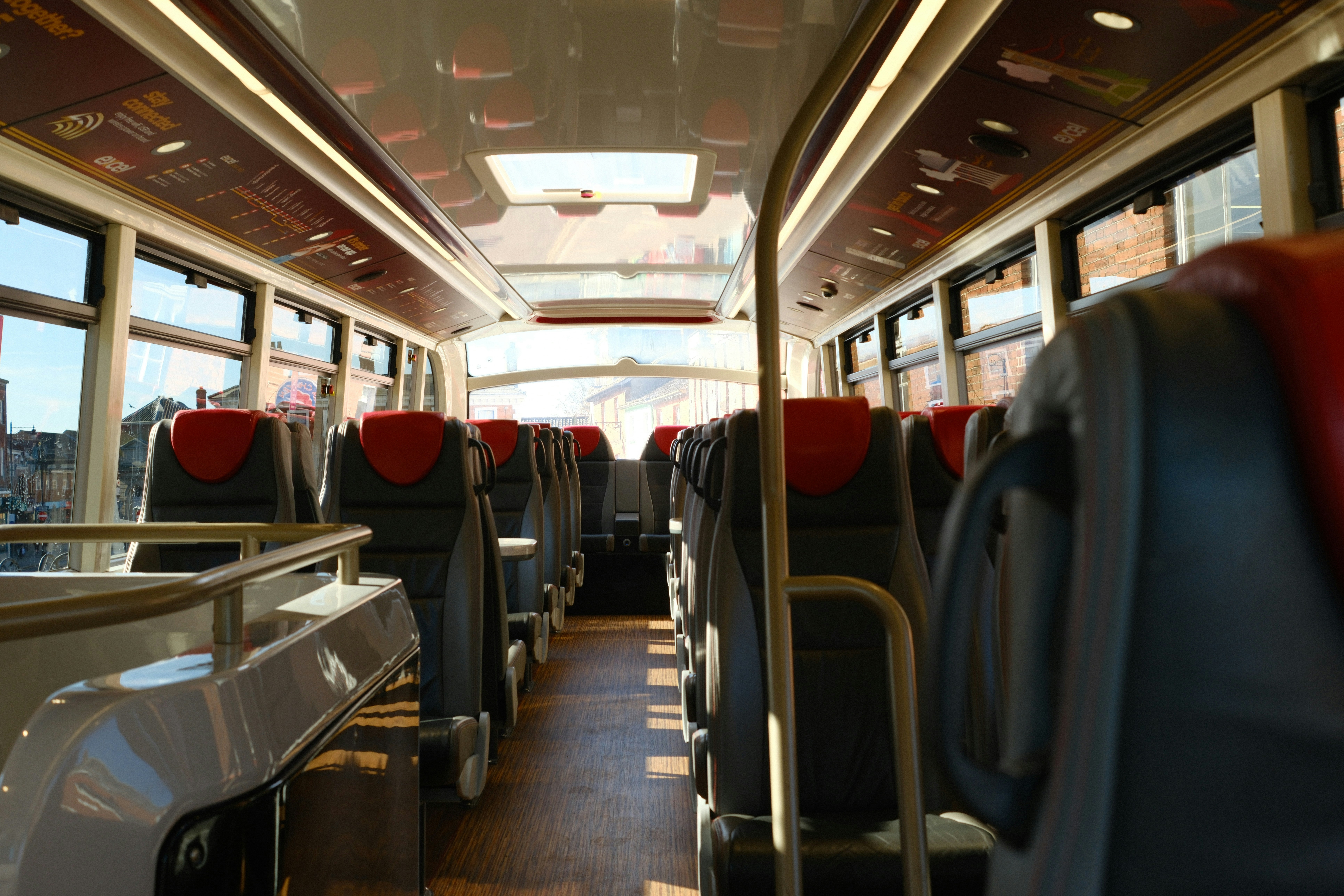 comfortable bus interior