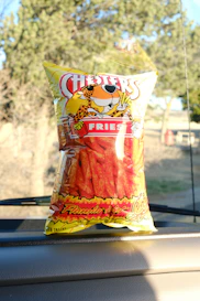 Bag of chester's fries flamin' hot snacks