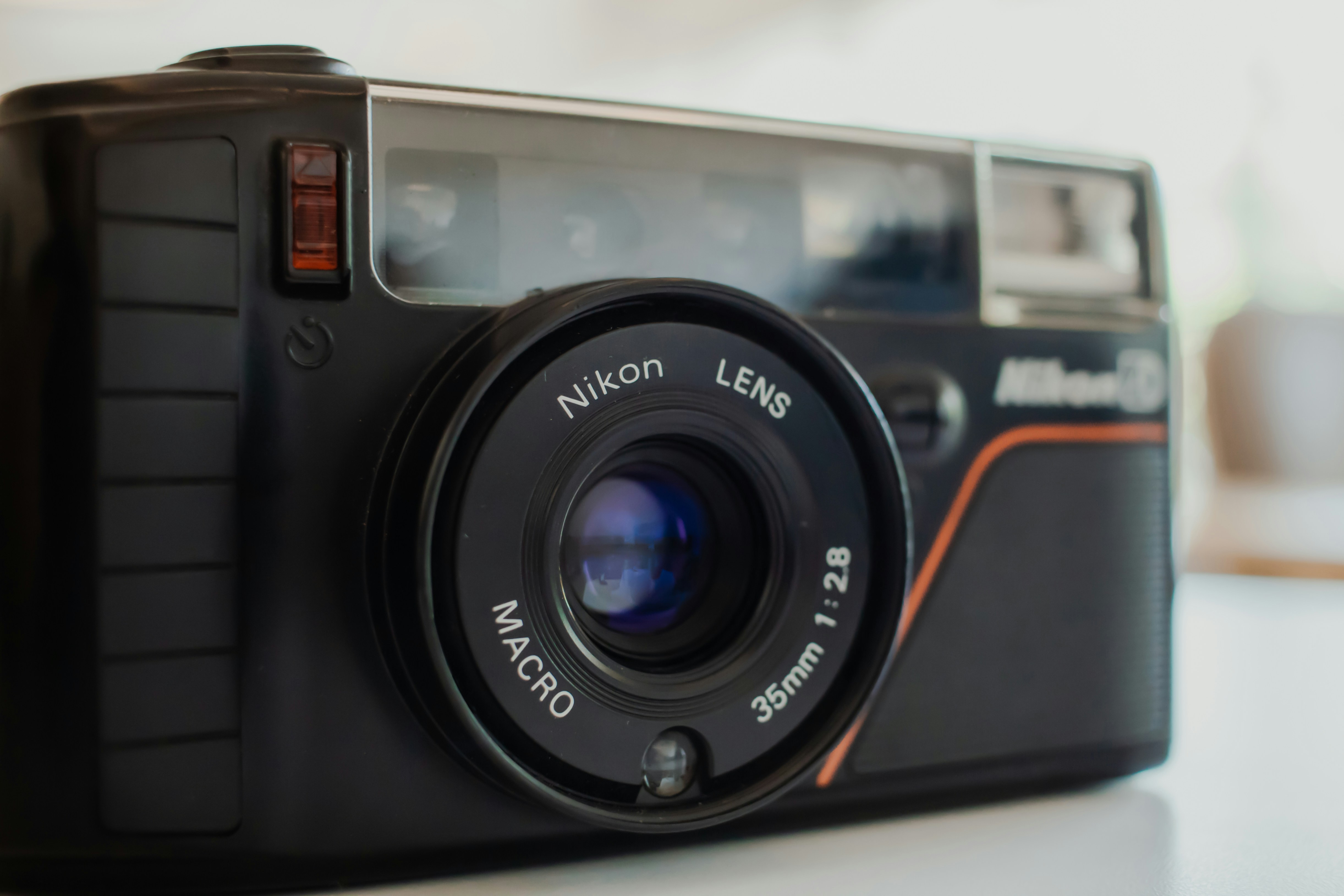 ヴィンテージのニコン35mmフィルムカメラのクローズアップ