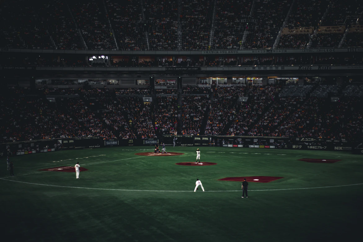 Japanese professional baseball stadium atmosphere