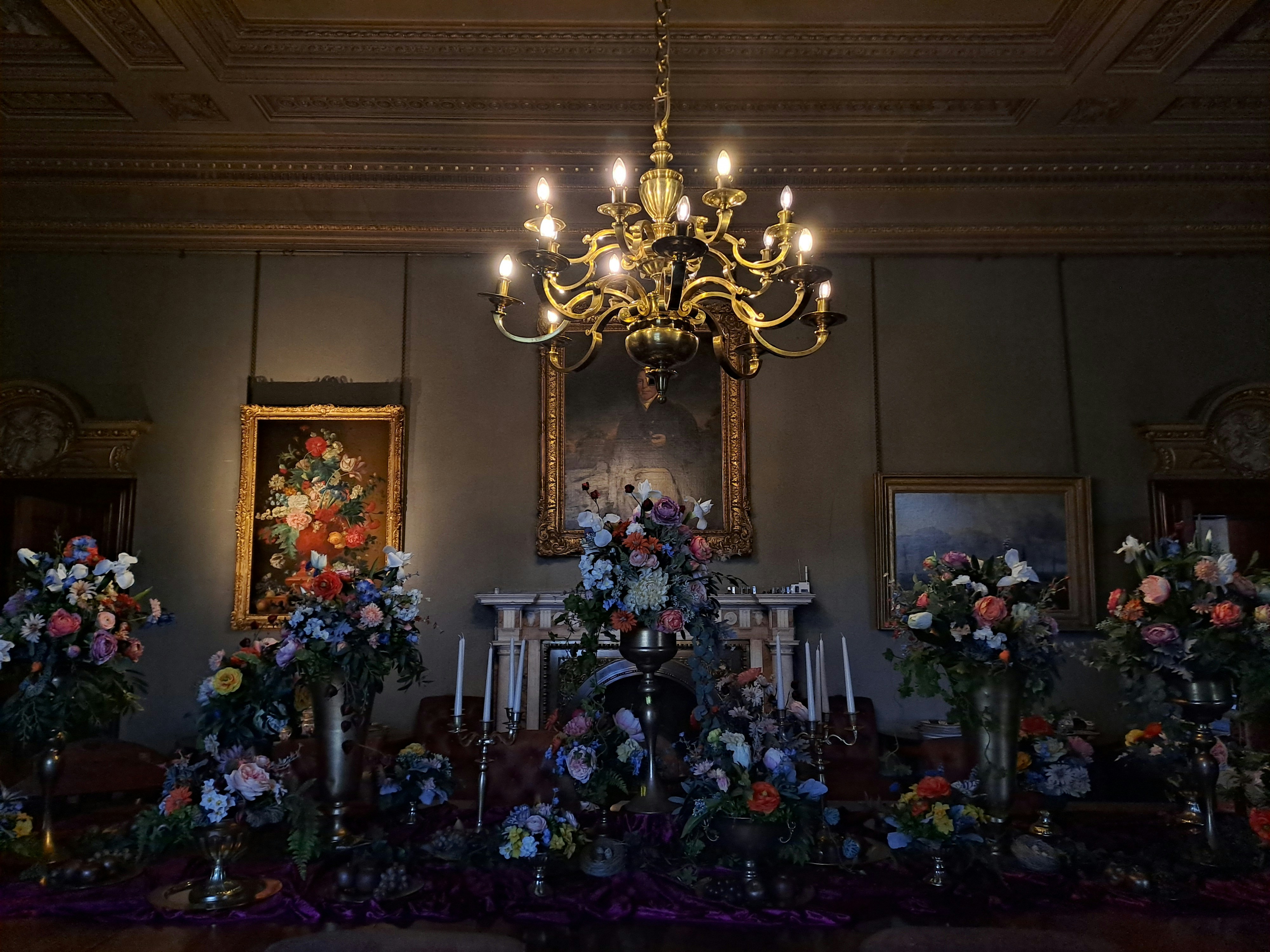 Elegant formal interior setting