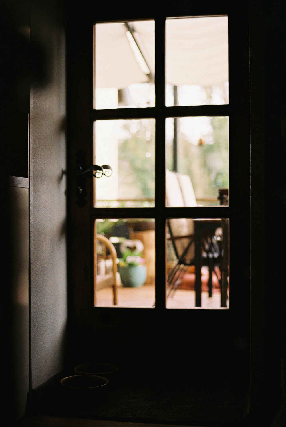 patio door leading to outdoor living area