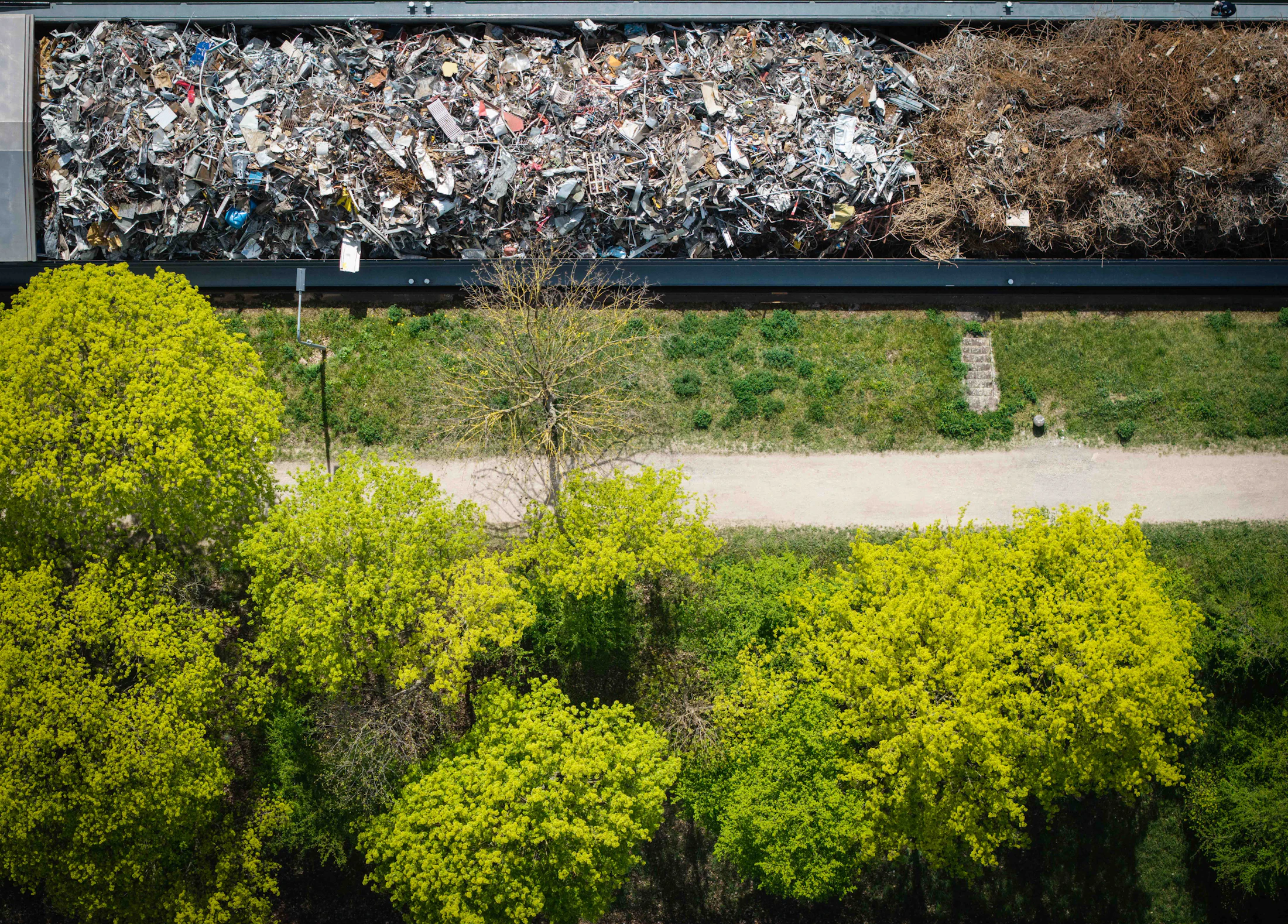 Resource recovery facility and recovered industrial materials