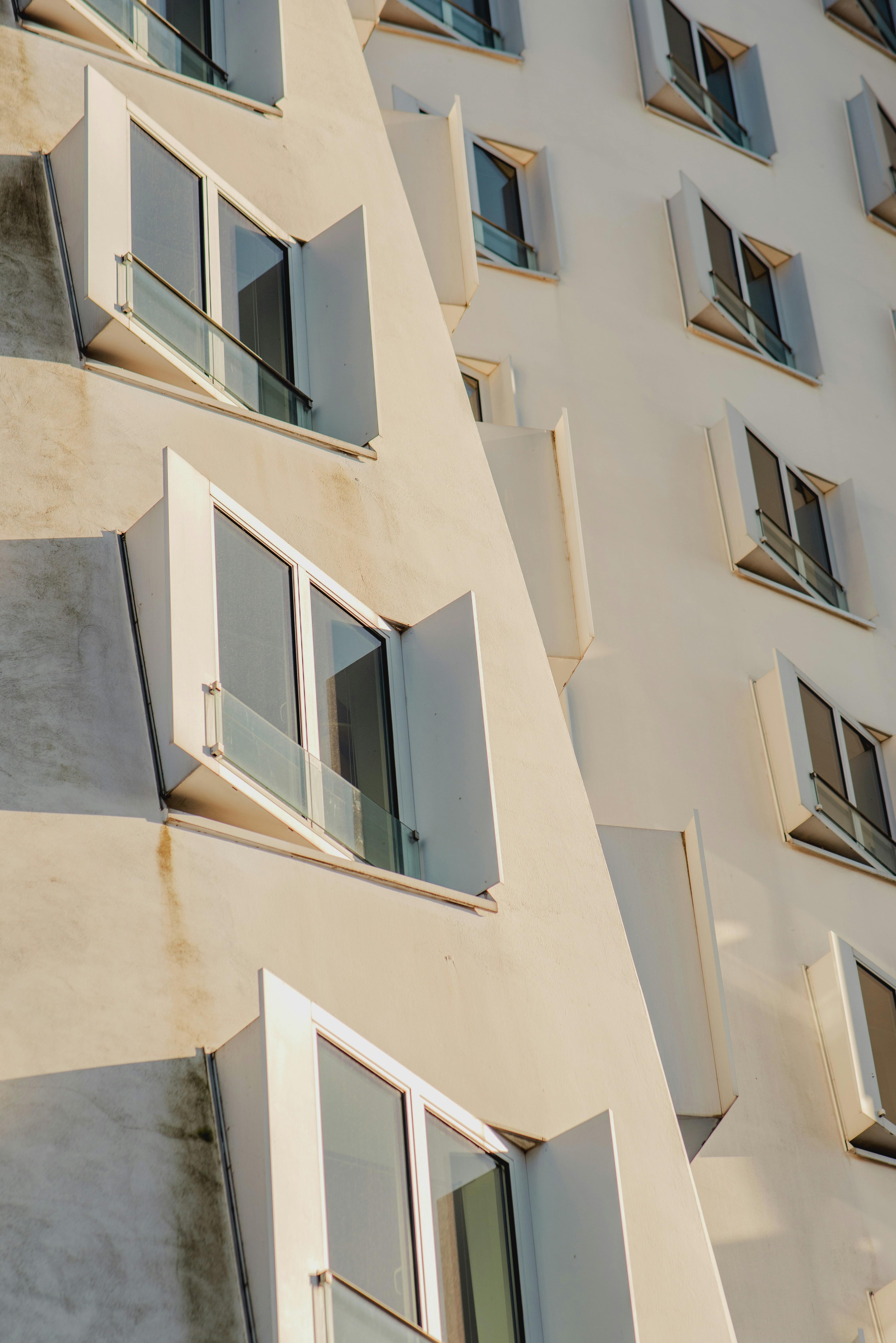 Modern building facade with many windows