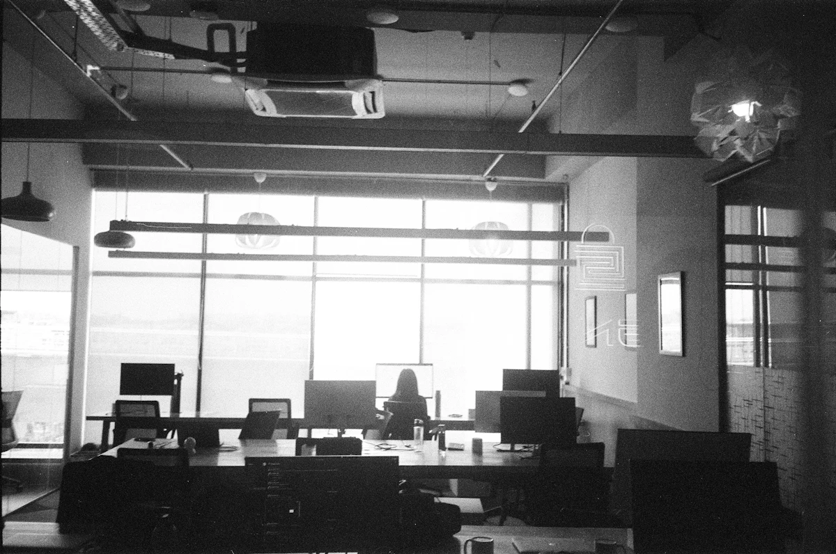 Modern office workspace