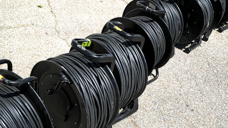 Spools of power cable
