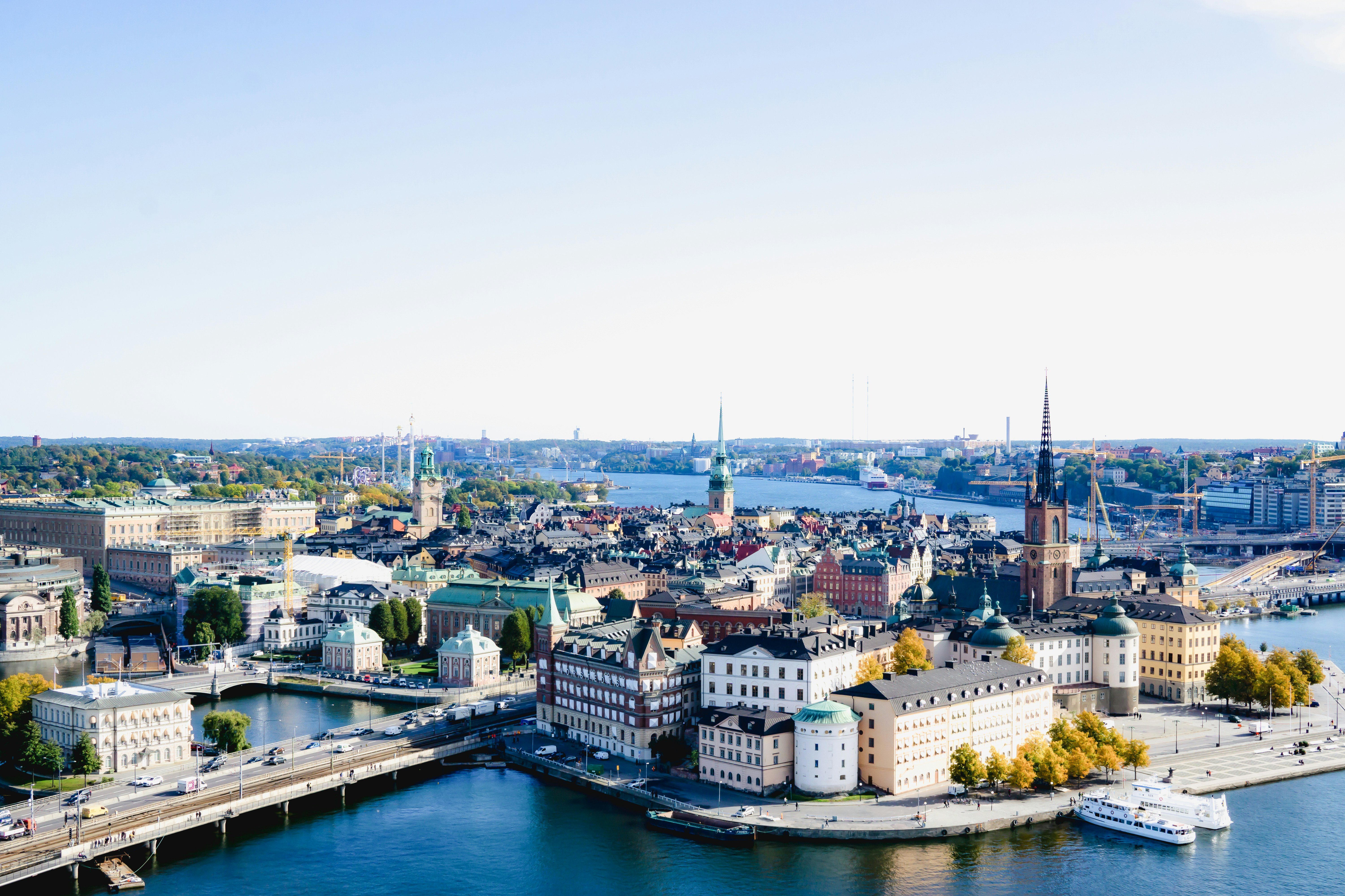 Stockholm skyline LinkedIn background