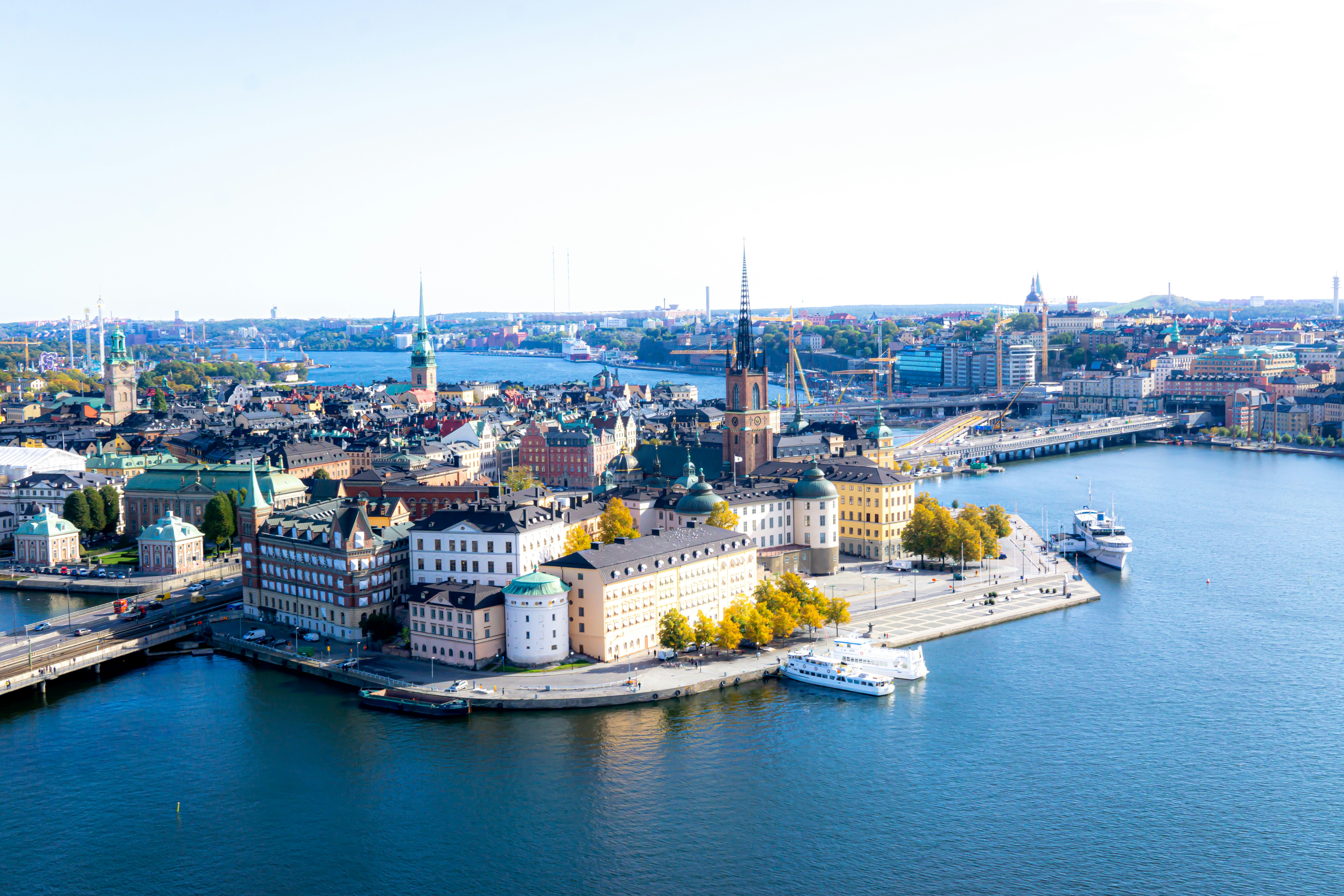 Stockholm skyline LinkedIn background