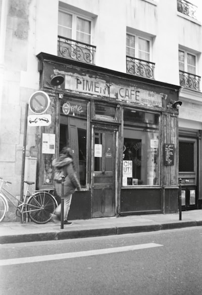 Exterior do café, anos 80