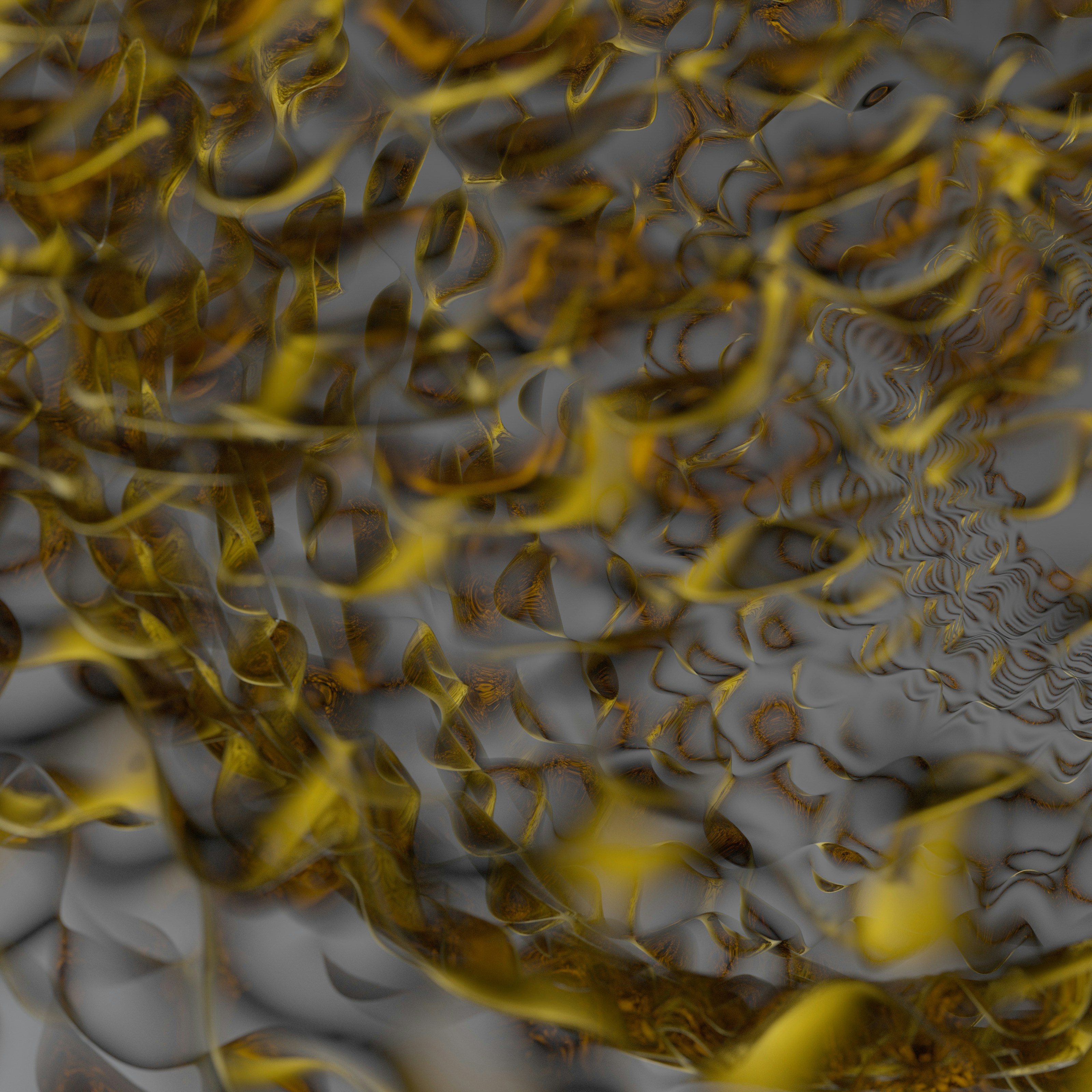 Abstract textured surface with golden and gray hues