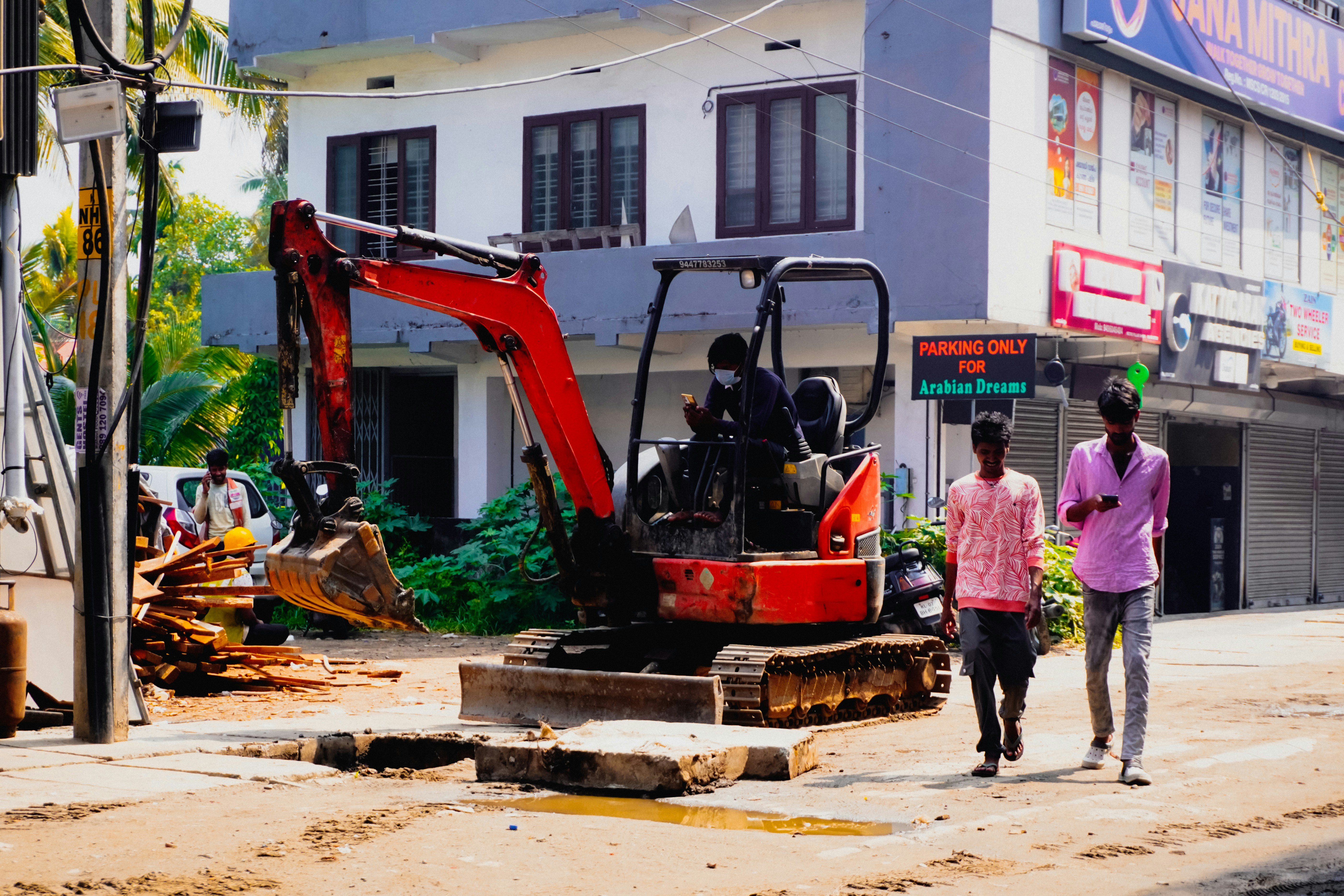 miniexcavator construction