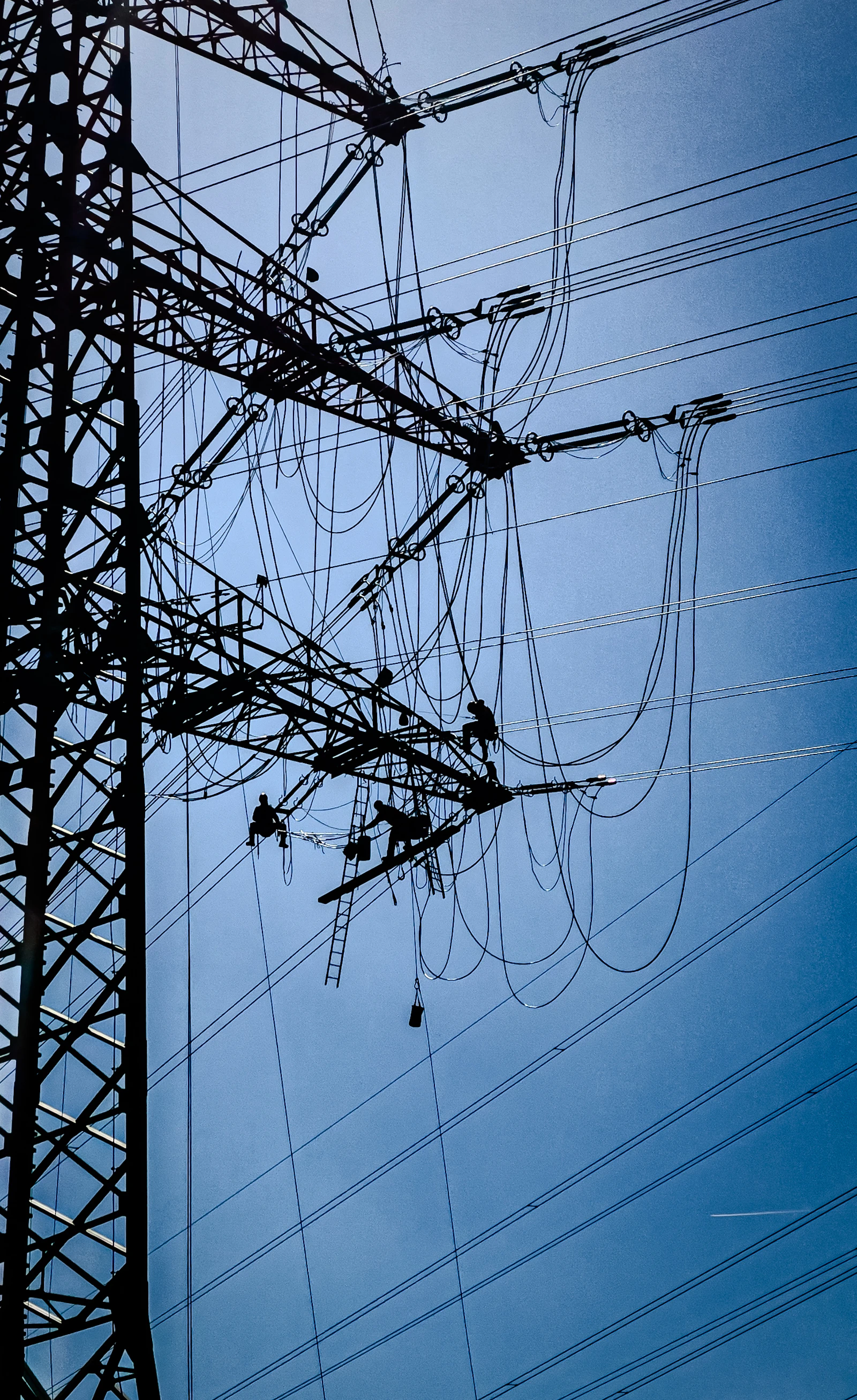Crews performing maintenance