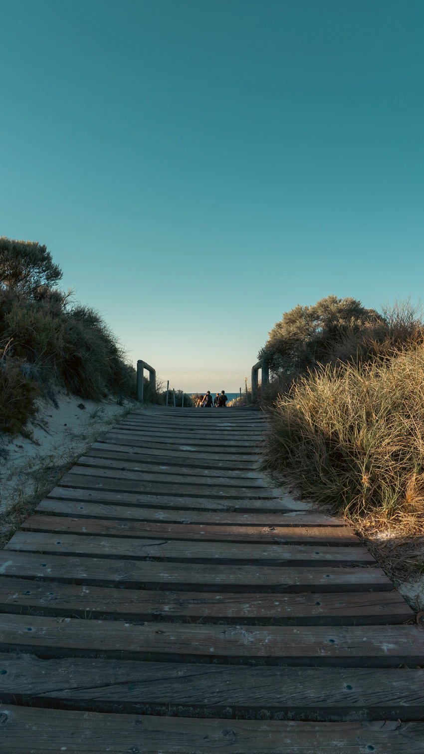 Wooden walkway leading to a Rottnest Island beach