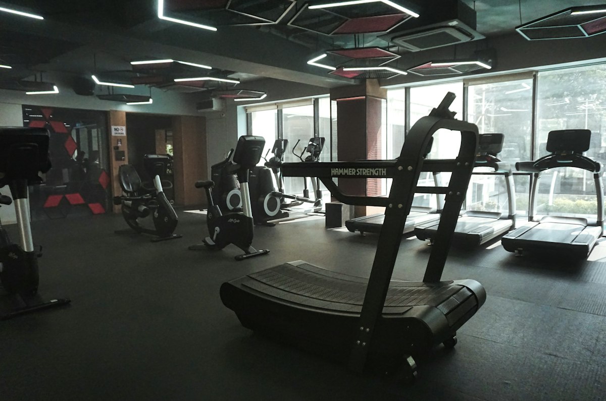 Fully-equipped gymnasium at Grow Realty Nivasa