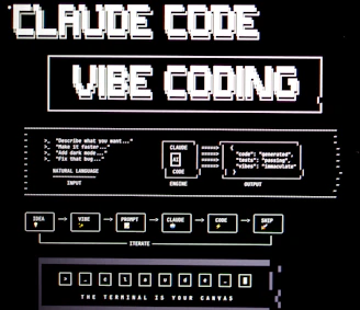 Claude code vibe coding diagram with text