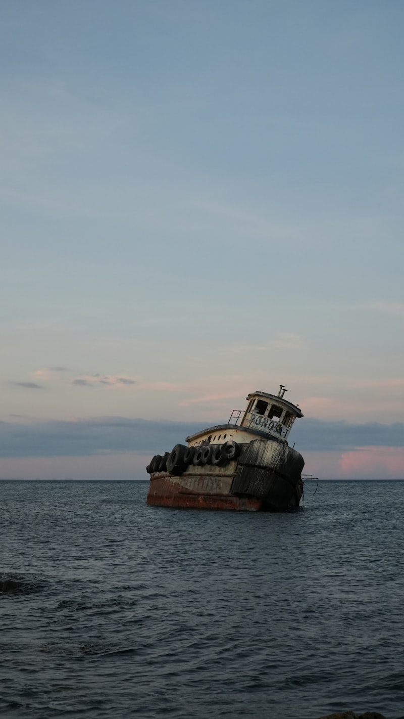 gestrandetes Schiff