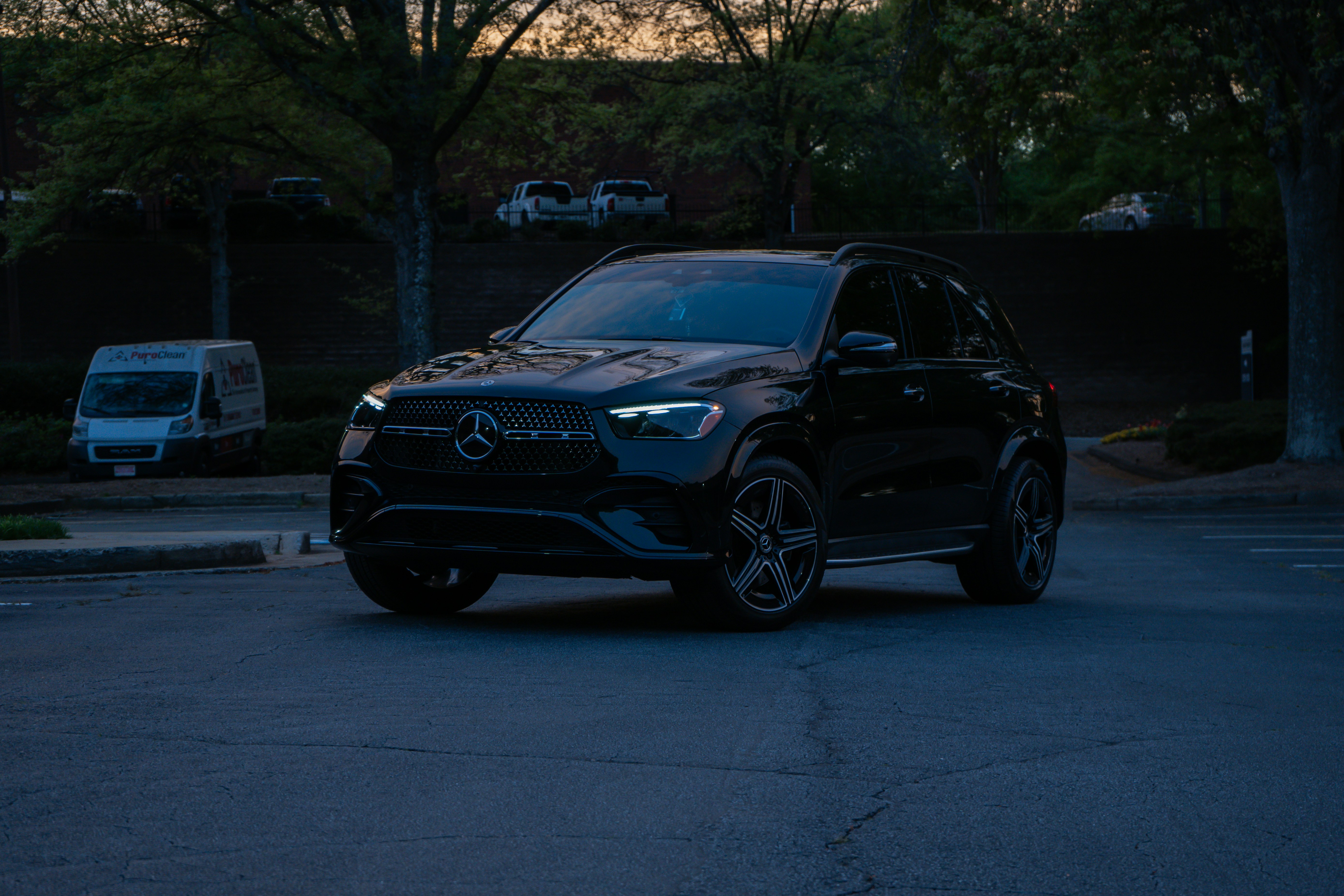 Luxury SUV black exterior