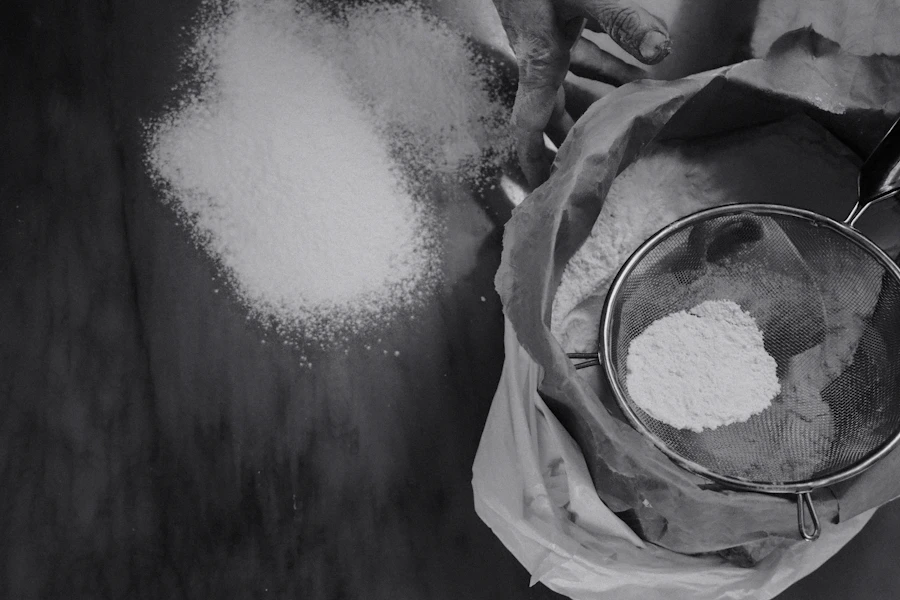 Representative fine powder ingredient for protease presentation