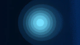 Concentric circles of light on a dark blue background