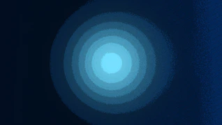 Concentric circles of light on a dark blue background
