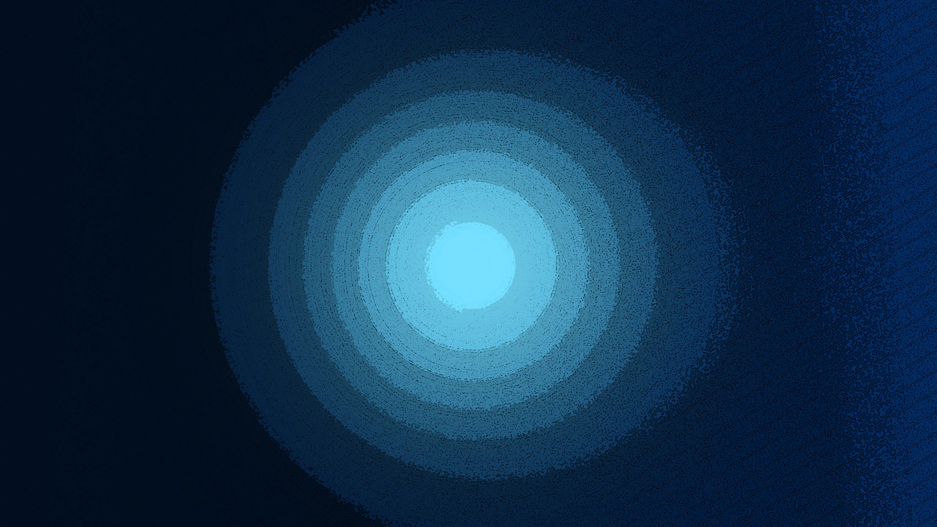 Concentric circles of light on a dark blue background