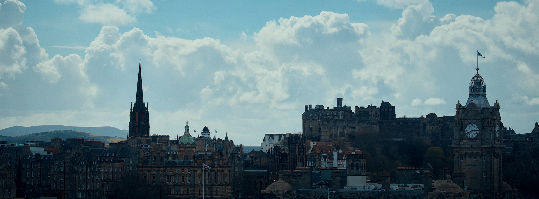 Edinburgh skyline and castle