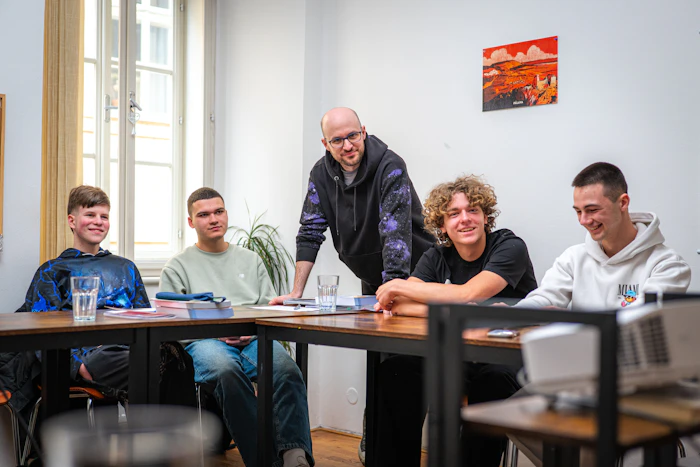 Students in class